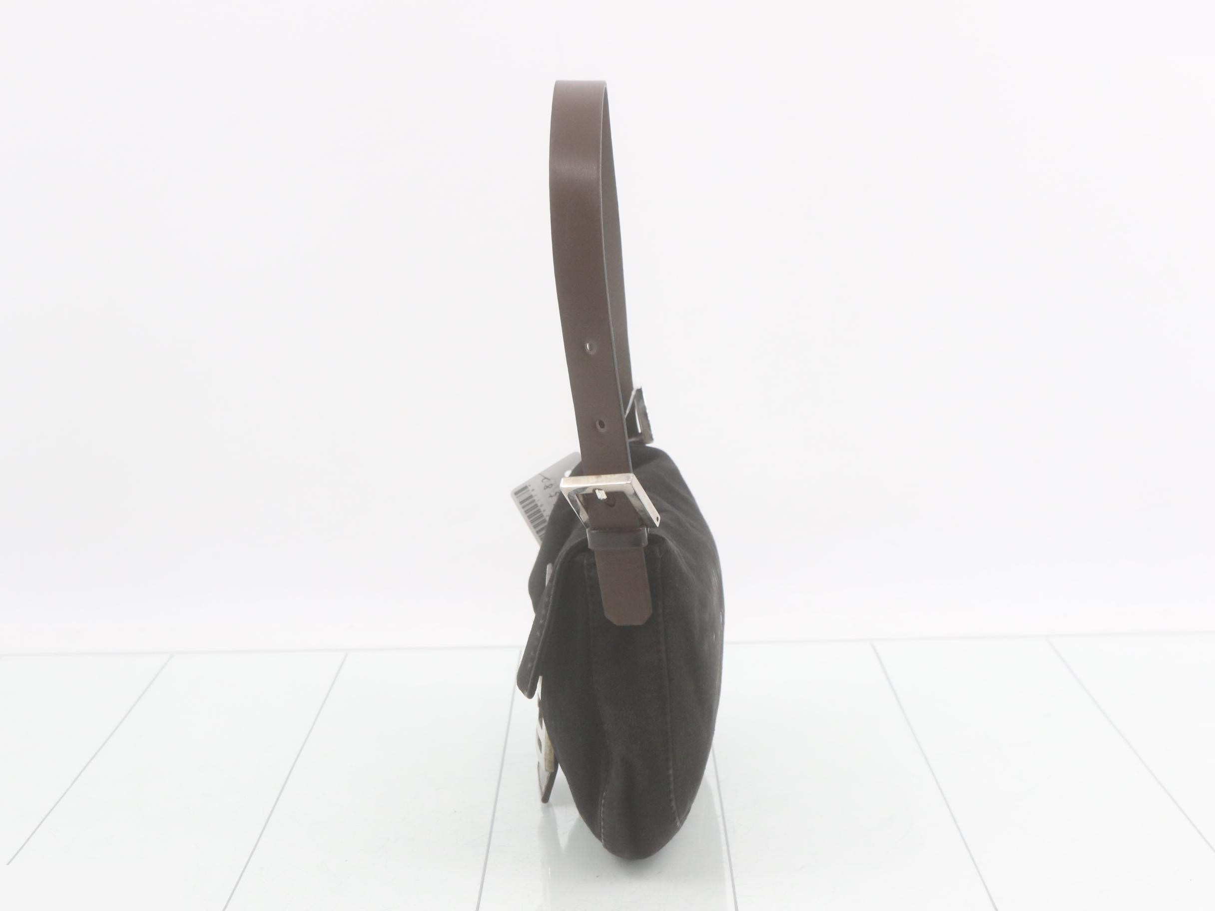 Mamma Bucket Suede Black Shoulder Bag — view 3