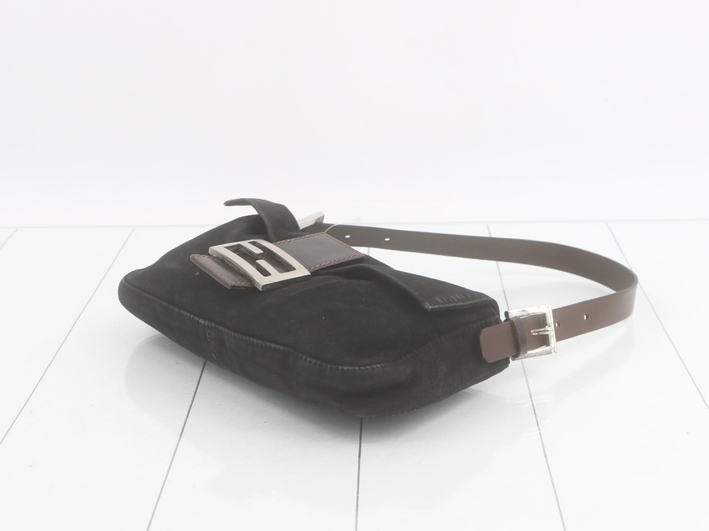 Mamma Bucket Suede Black Shoulder Bag — view 6