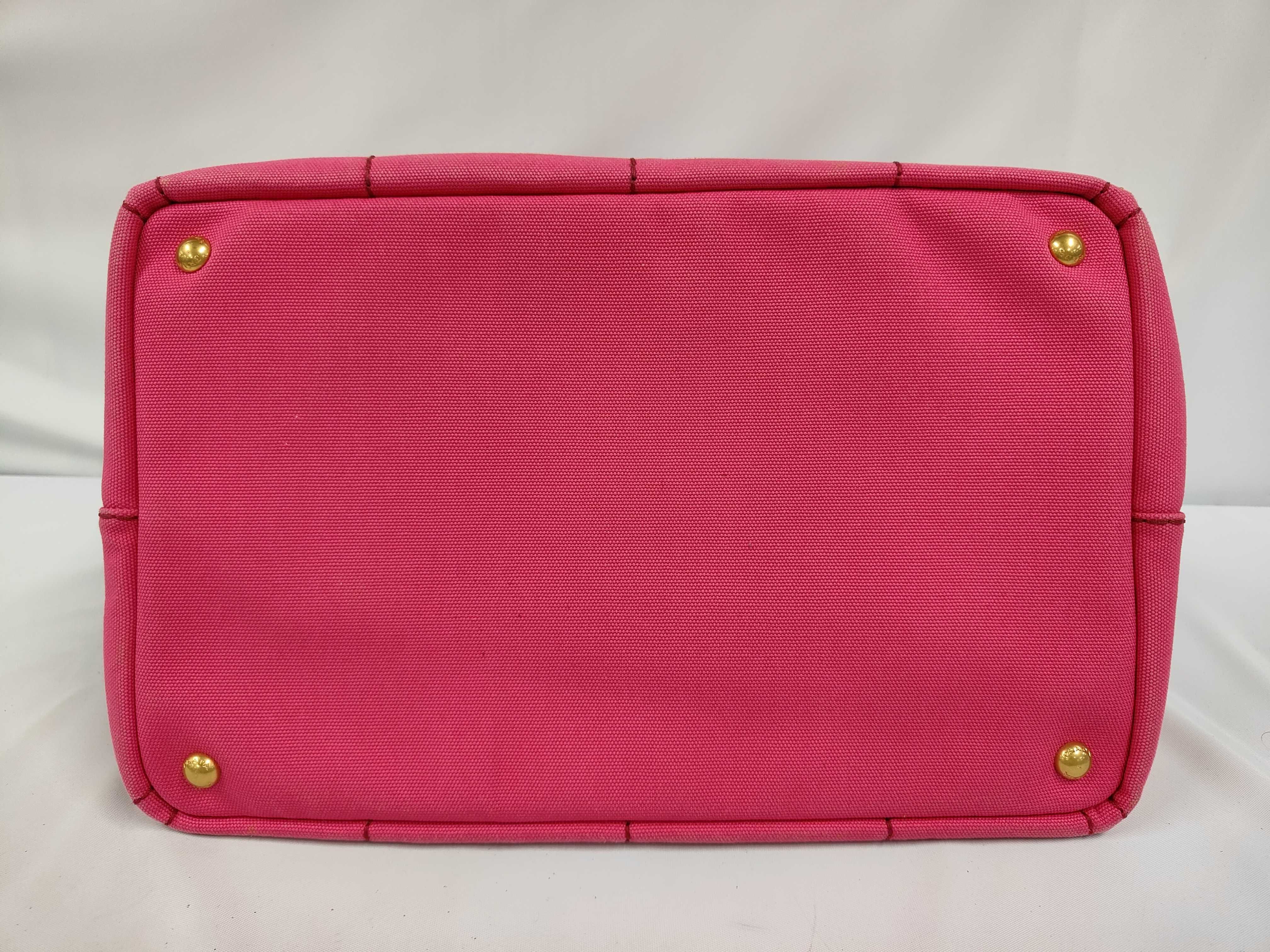 2-way canvas handbag, pink, BN2642, with guarantee card. — view 3