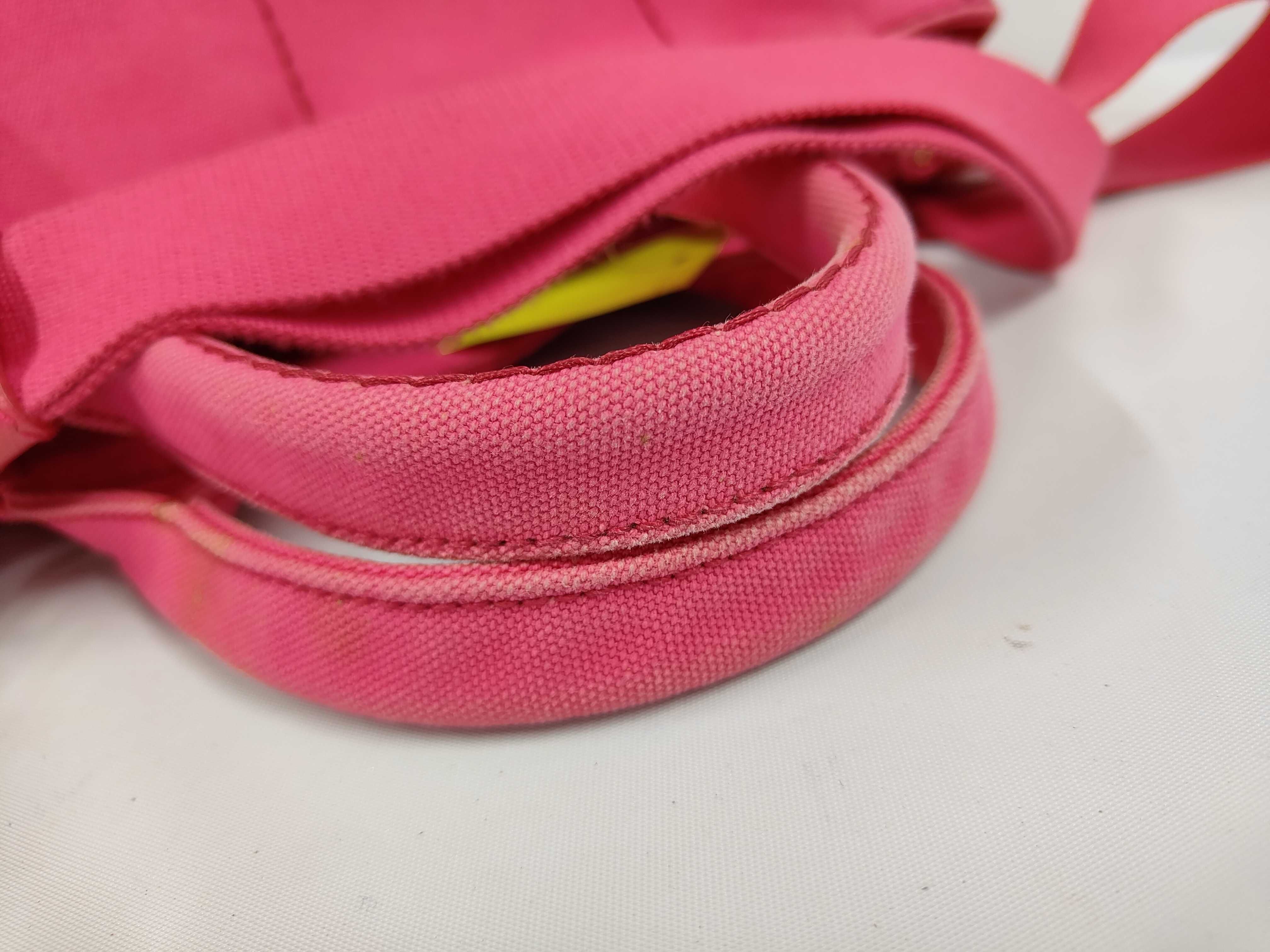 2-way canvas handbag, pink, BN2642, with guarantee card. — view 5