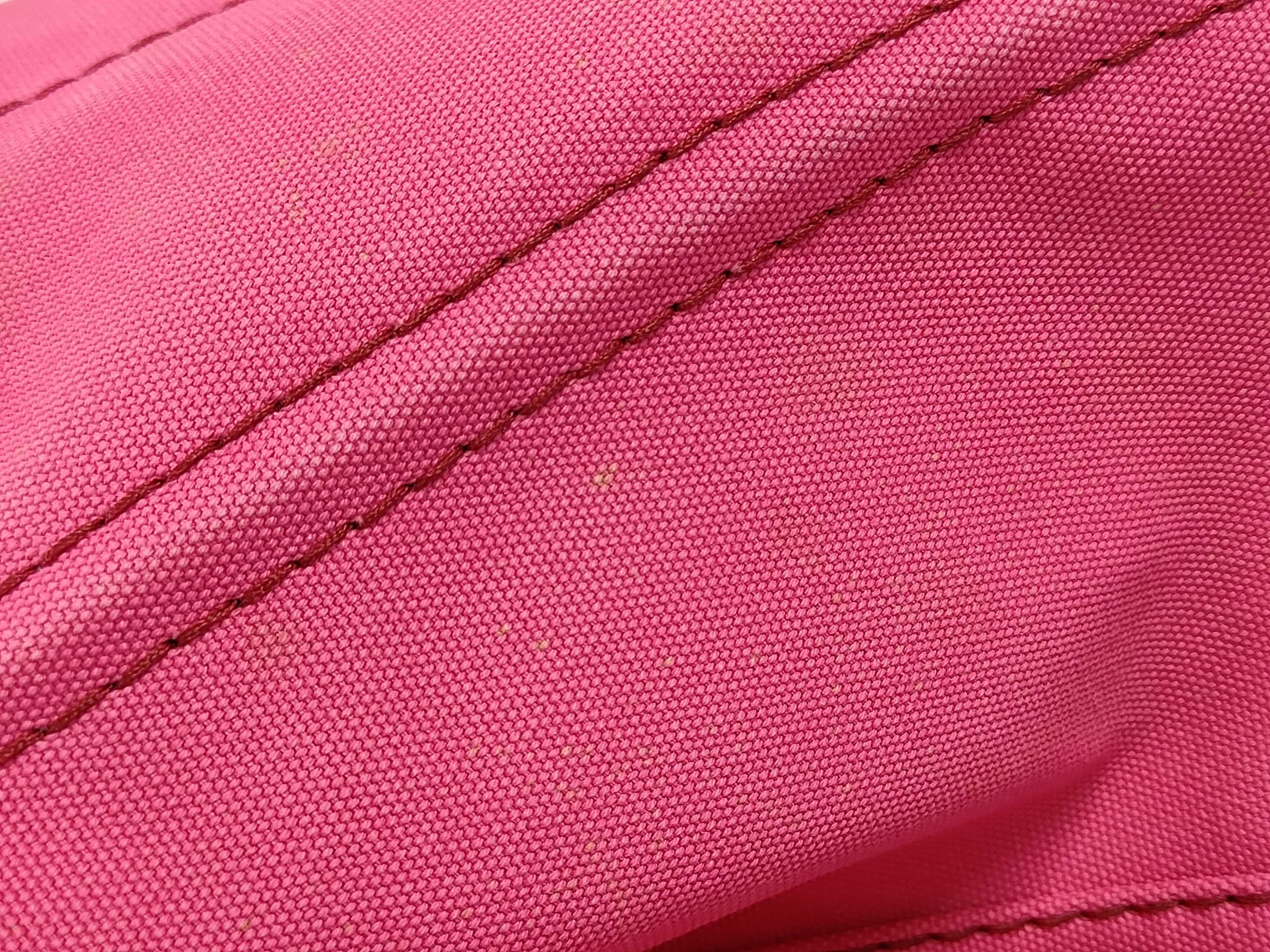 2-way canvas handbag, pink, BN2642, with guarantee card. — view 9