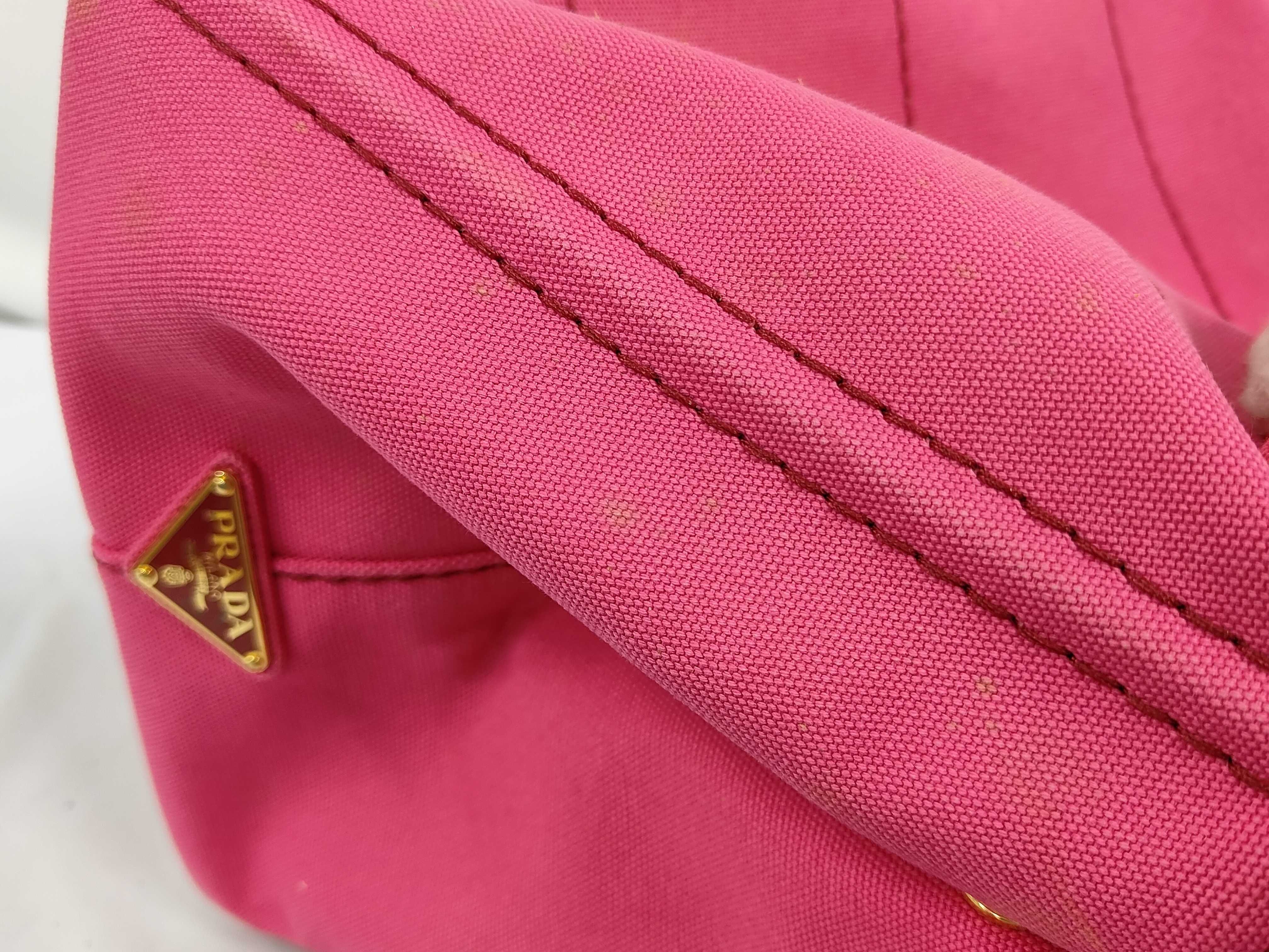 2-way canvas handbag, pink, BN2642, with guarantee card. — view 10