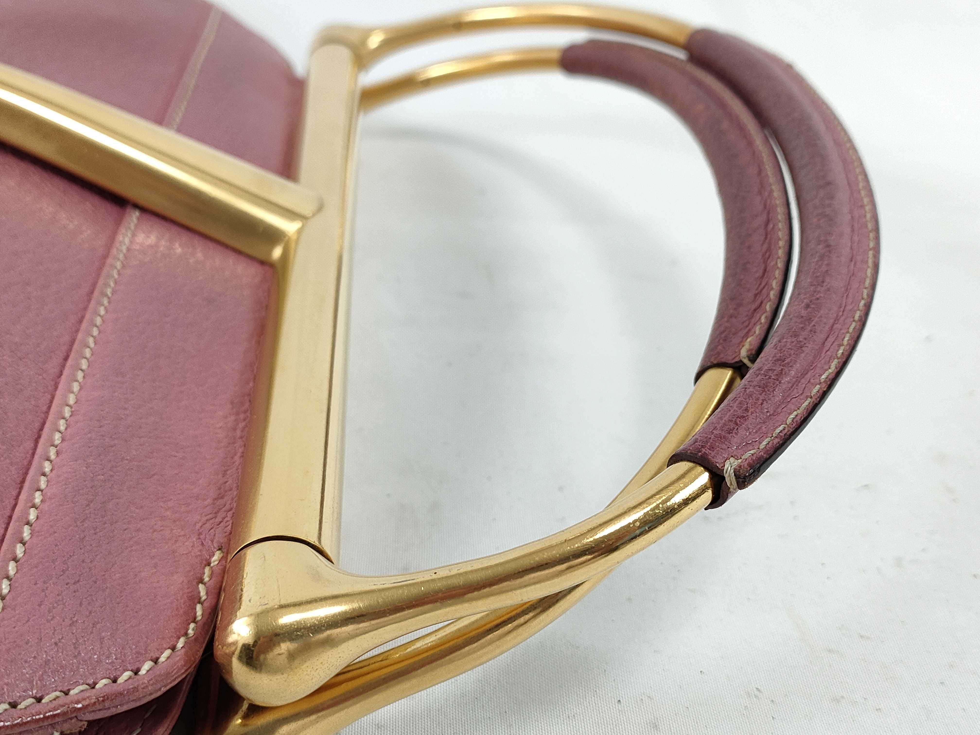 Horsebit Leather Pink Handbag — view 3