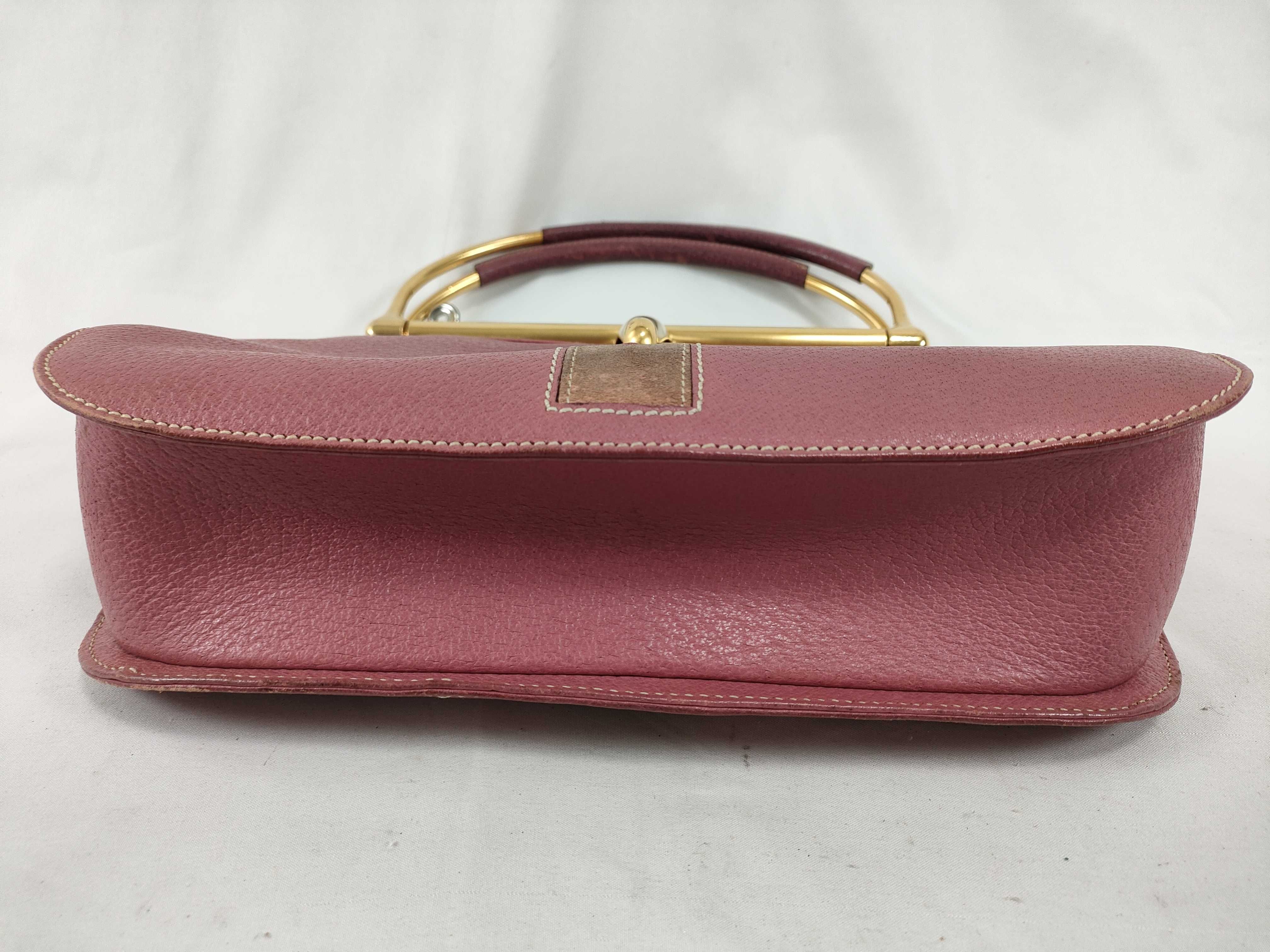 Horsebit Leather Pink Handbag — view 7