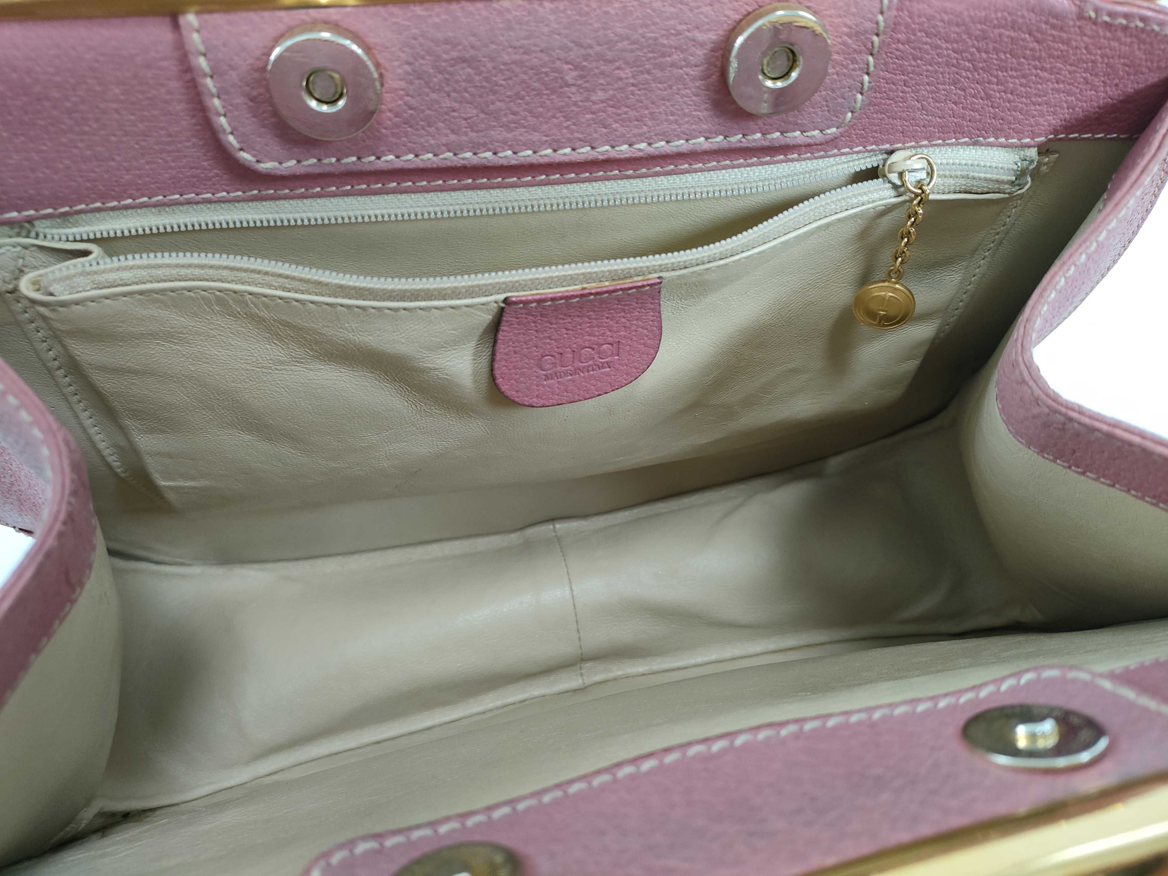 Horsebit Leather Pink Handbag — view 8