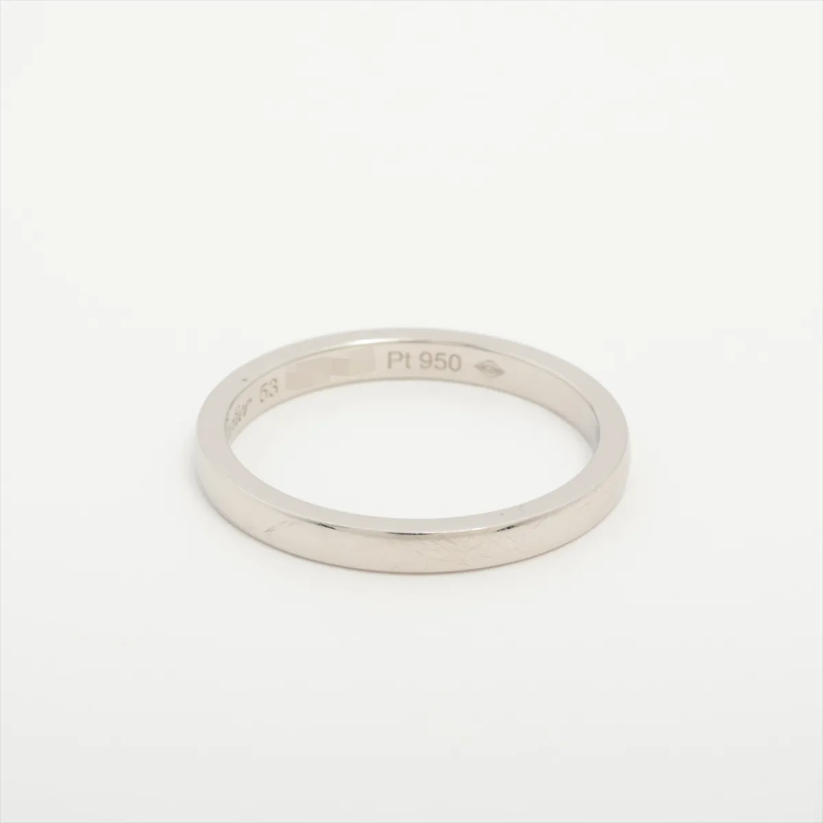 Ballerina Ring, Pt950, 3.6g, Size 53, Name Engraving, NEA973 — view 2