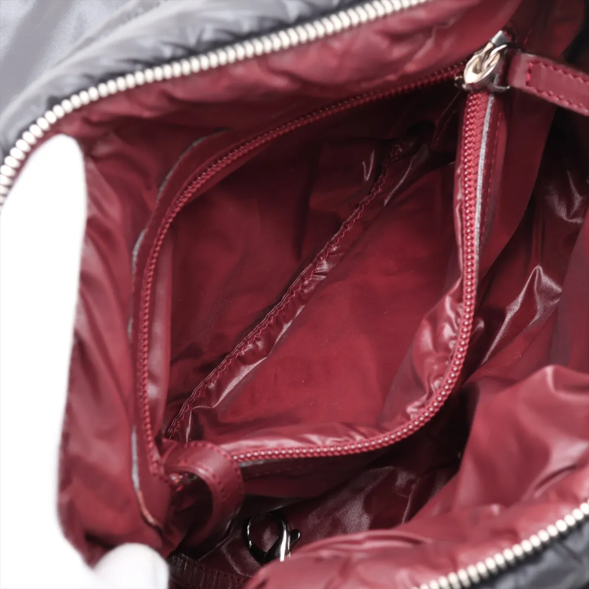 Coco Cocoon Nylon x Leather Shoulder Bag, Black with Silver Hardware, 13595002, Serial Number 13 — view 7
