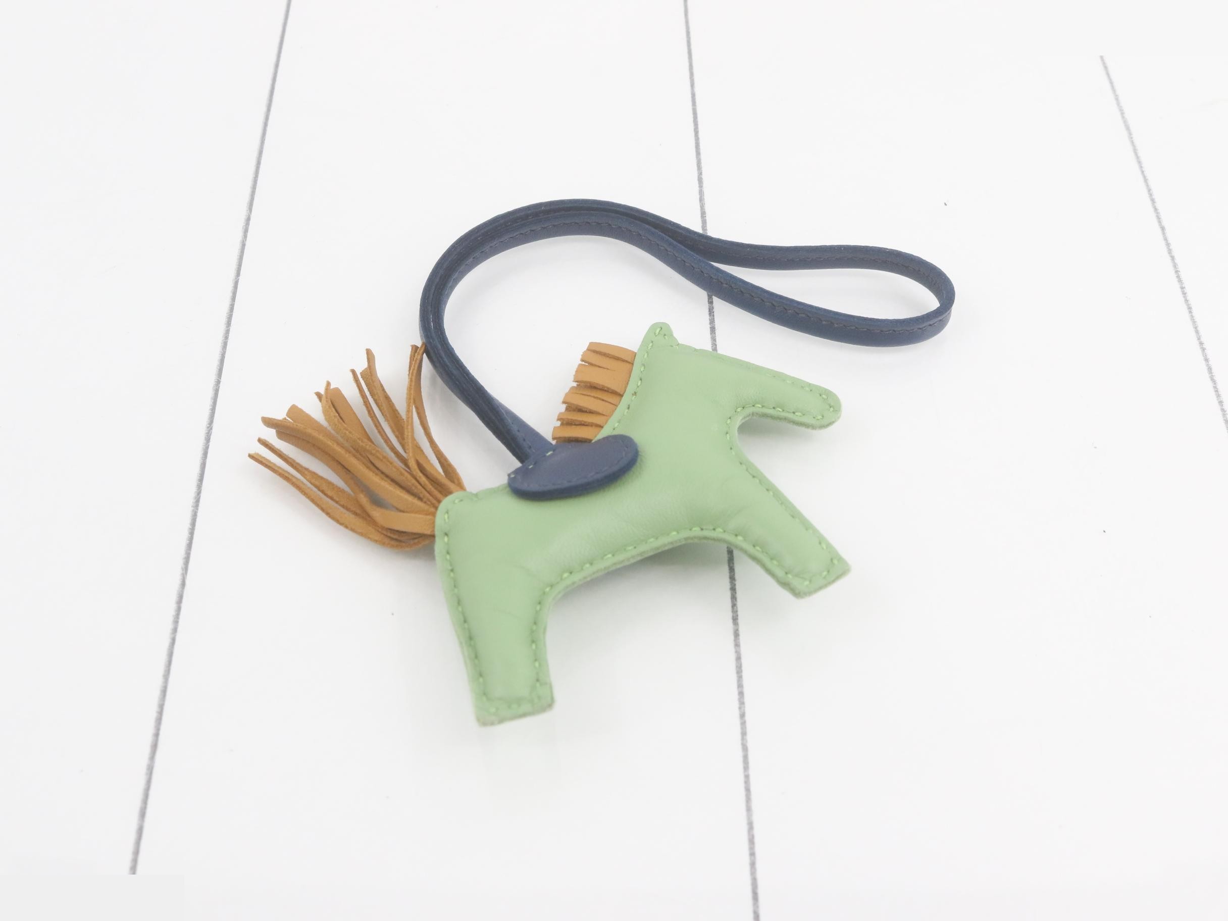 Rodeo Leather Bag Charm, Z Stamp — view 2