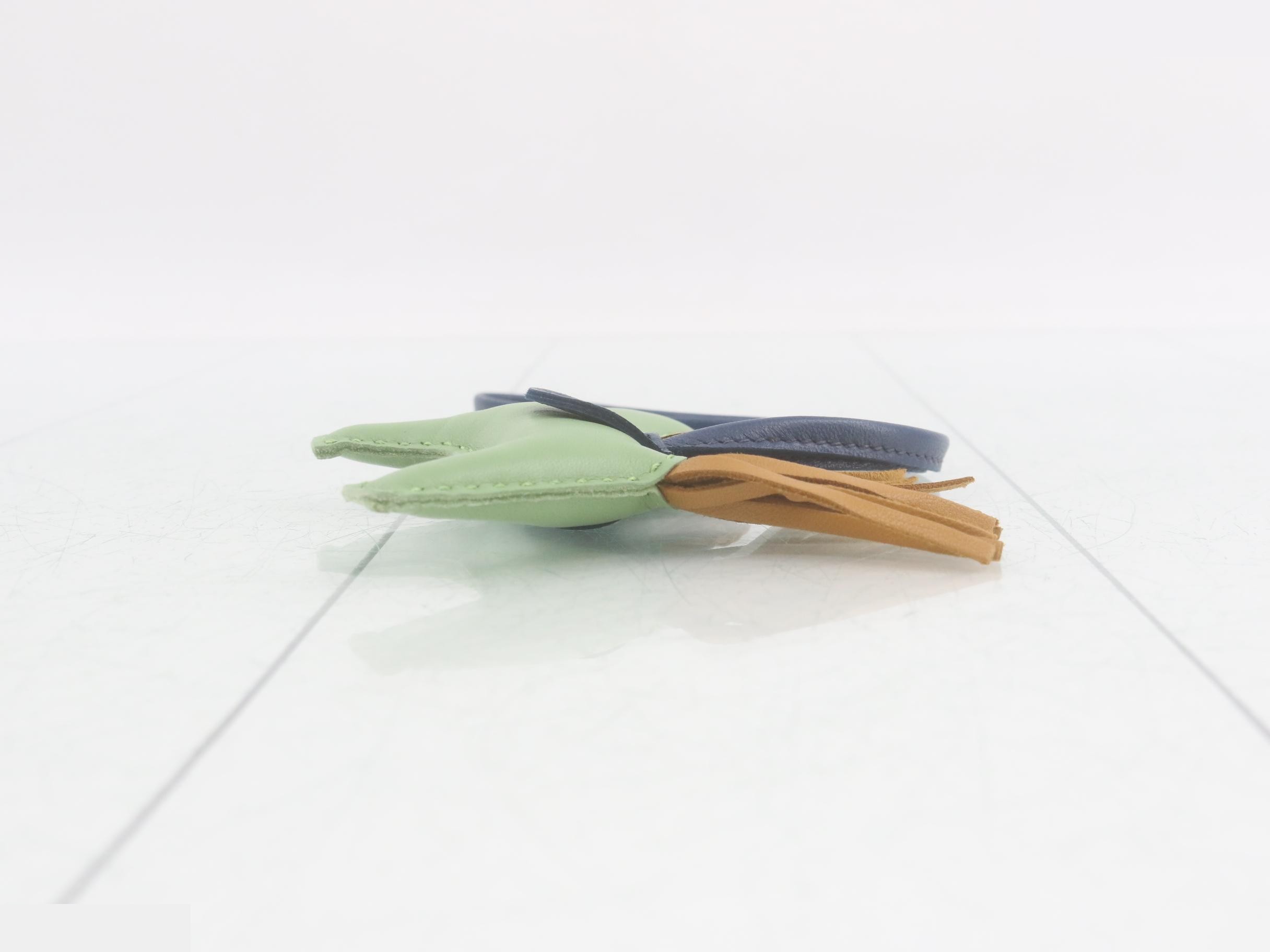 Rodeo Leather Bag Charm, Z Stamp — view 3