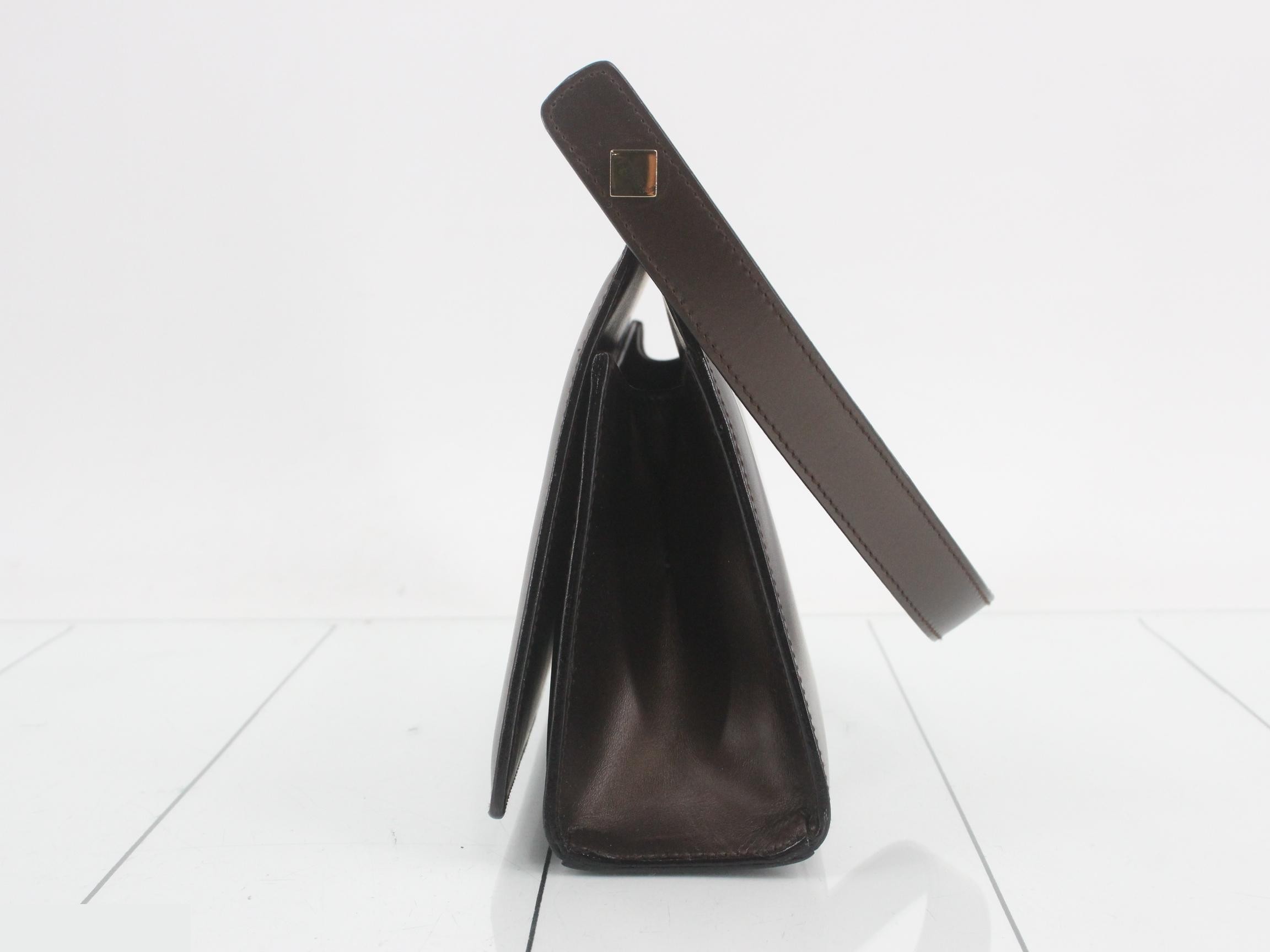 Leather handbag with dust bag — view 3
