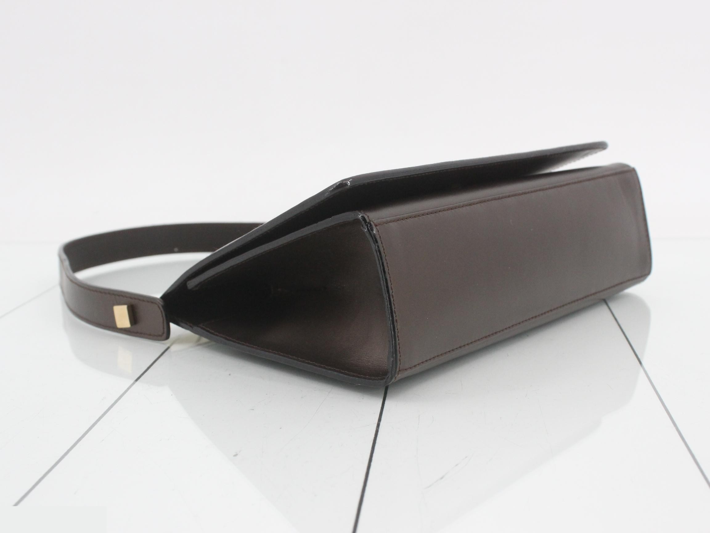 Leather handbag with dust bag — view 5