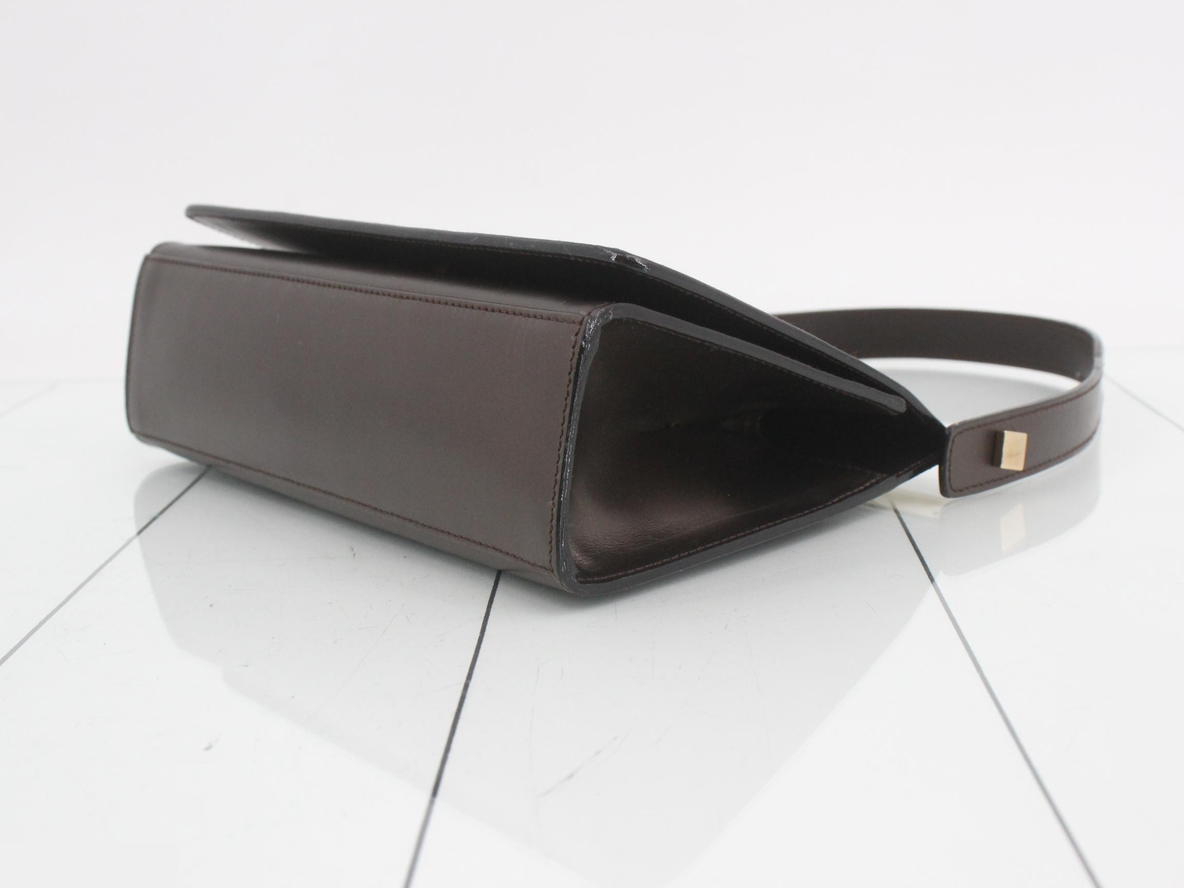 Leather handbag with dust bag — view 6
