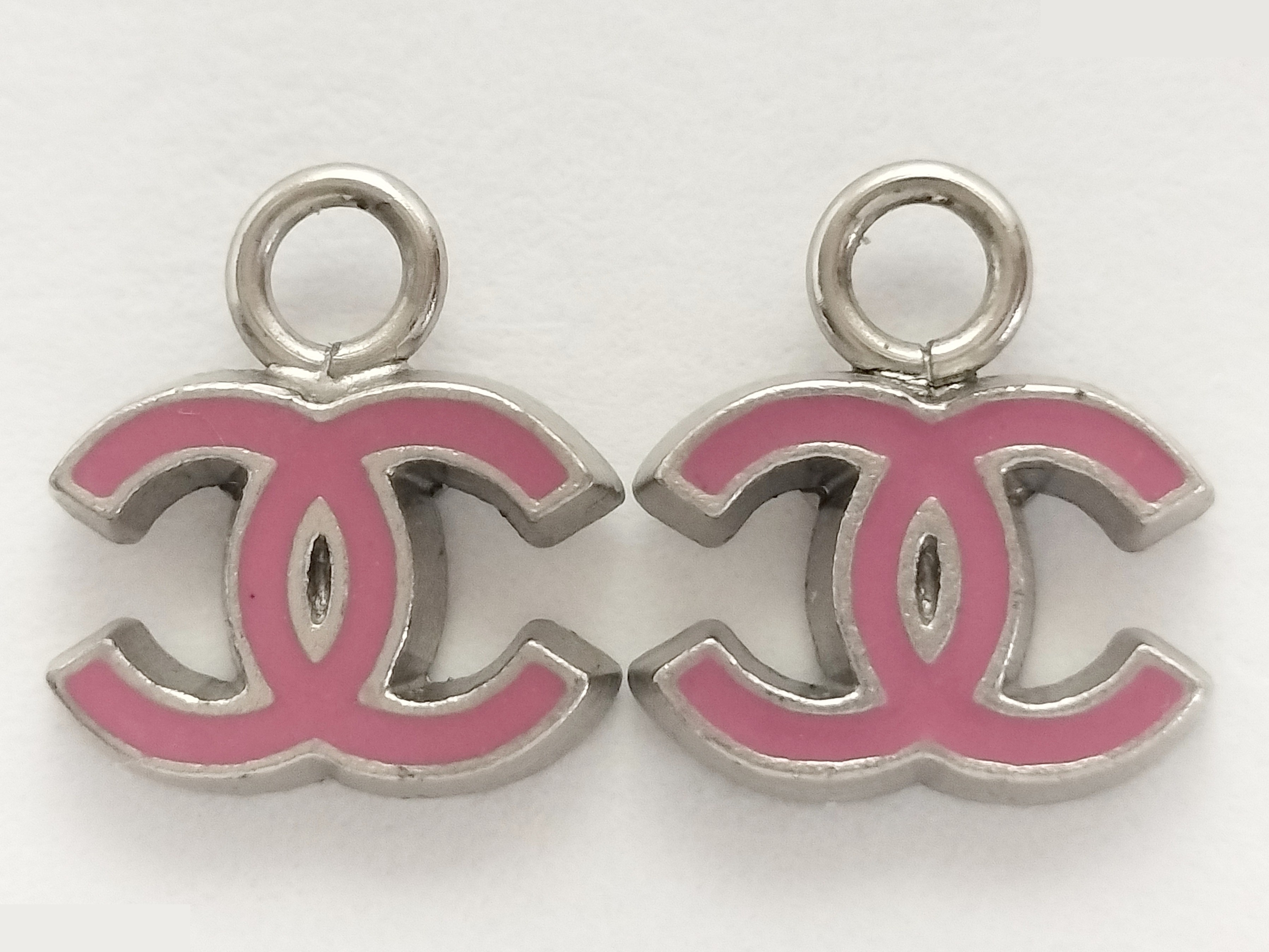 Coco mini pink silver earrings — view 4