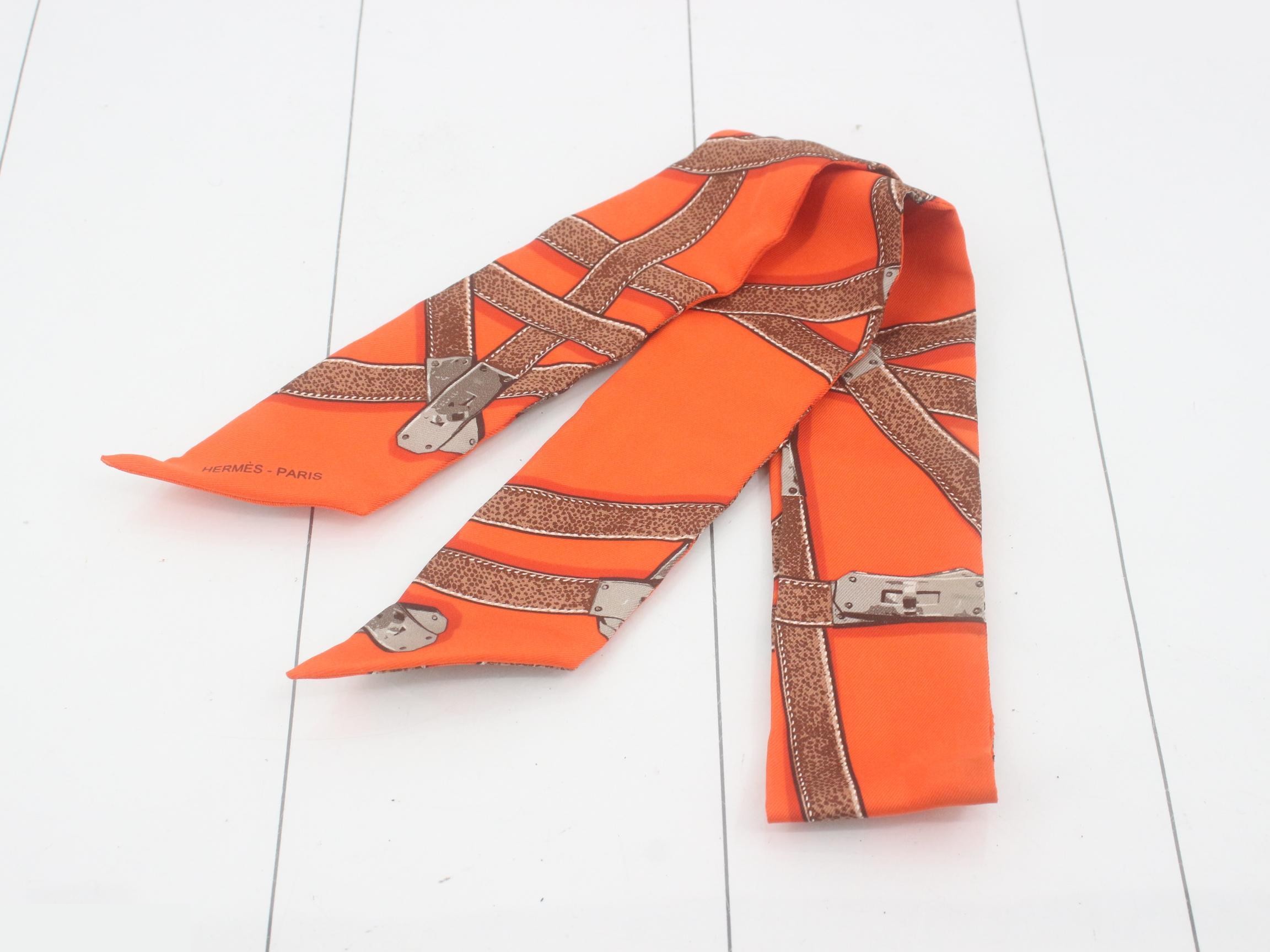 Silk Twilly Orange — view 2