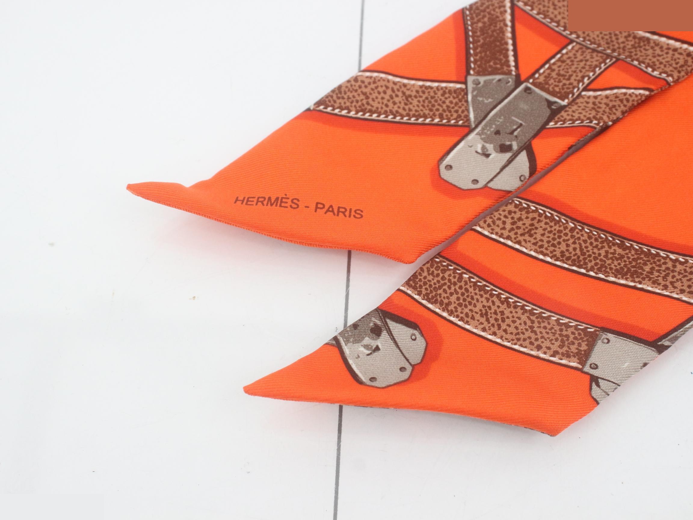 Silk Twilly Orange — view 3