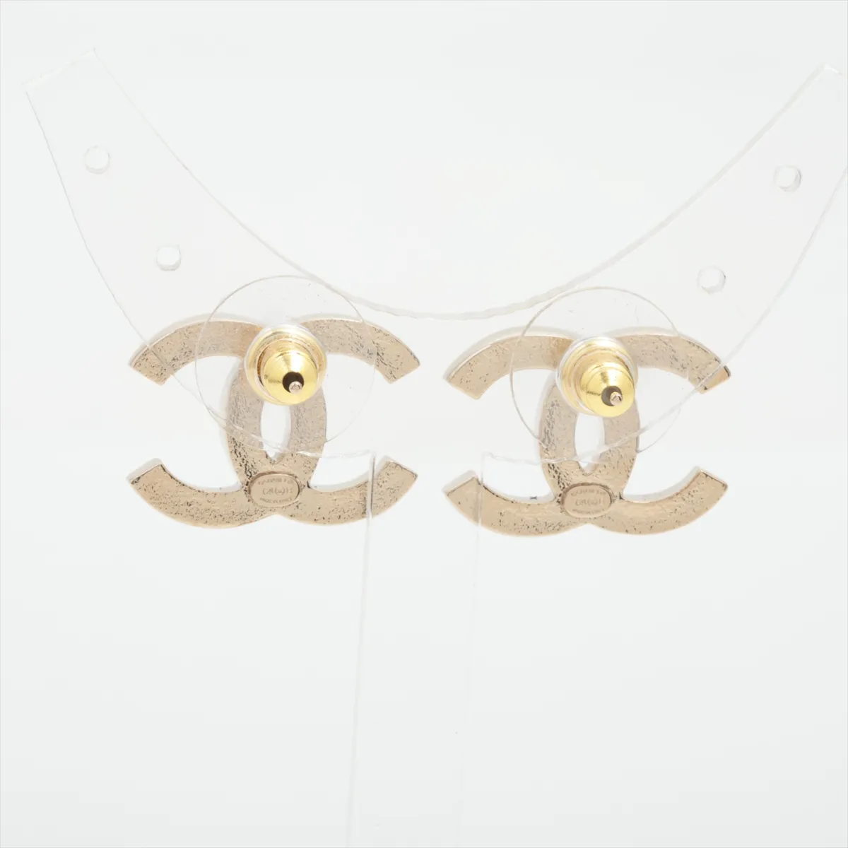 Coco Mark I24B Earrings (Pair) GP Gold x Pink — view 2