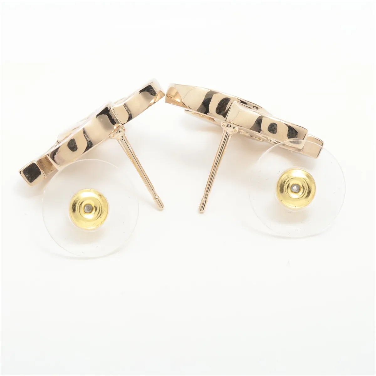 Coco Mark I24B Earrings (Pair) GP Gold x Pink — view 4