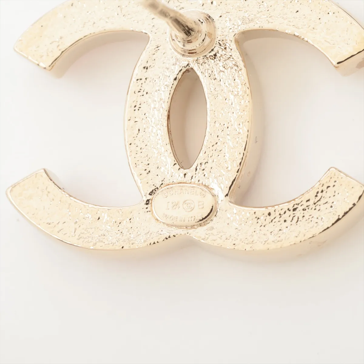 Coco Mark I24B Earrings (Pair) GP Gold x Pink — view 5