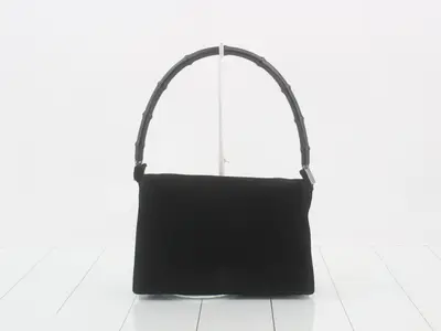 Bamboo suede handbag