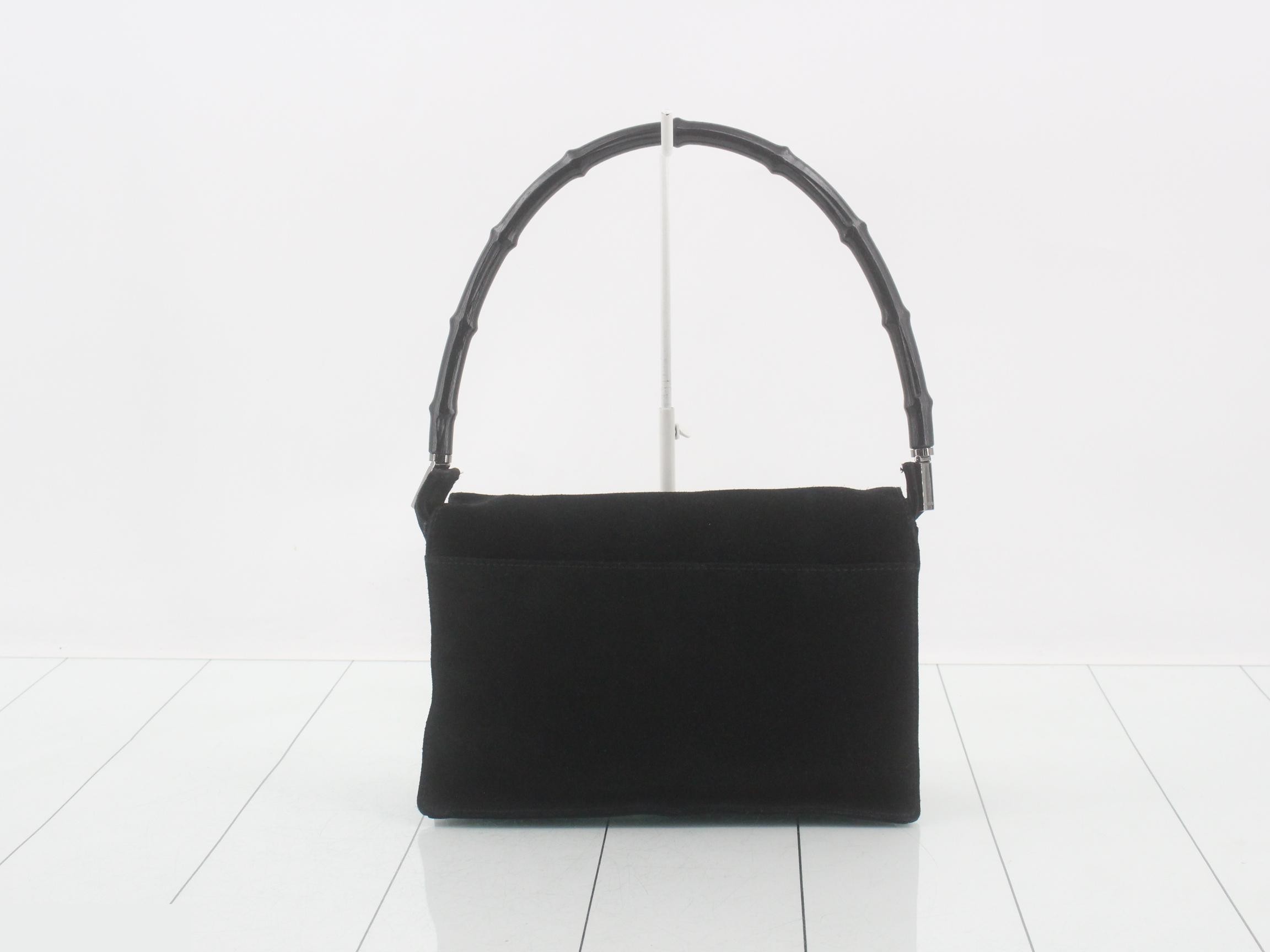 Bamboo suede handbag — view 2