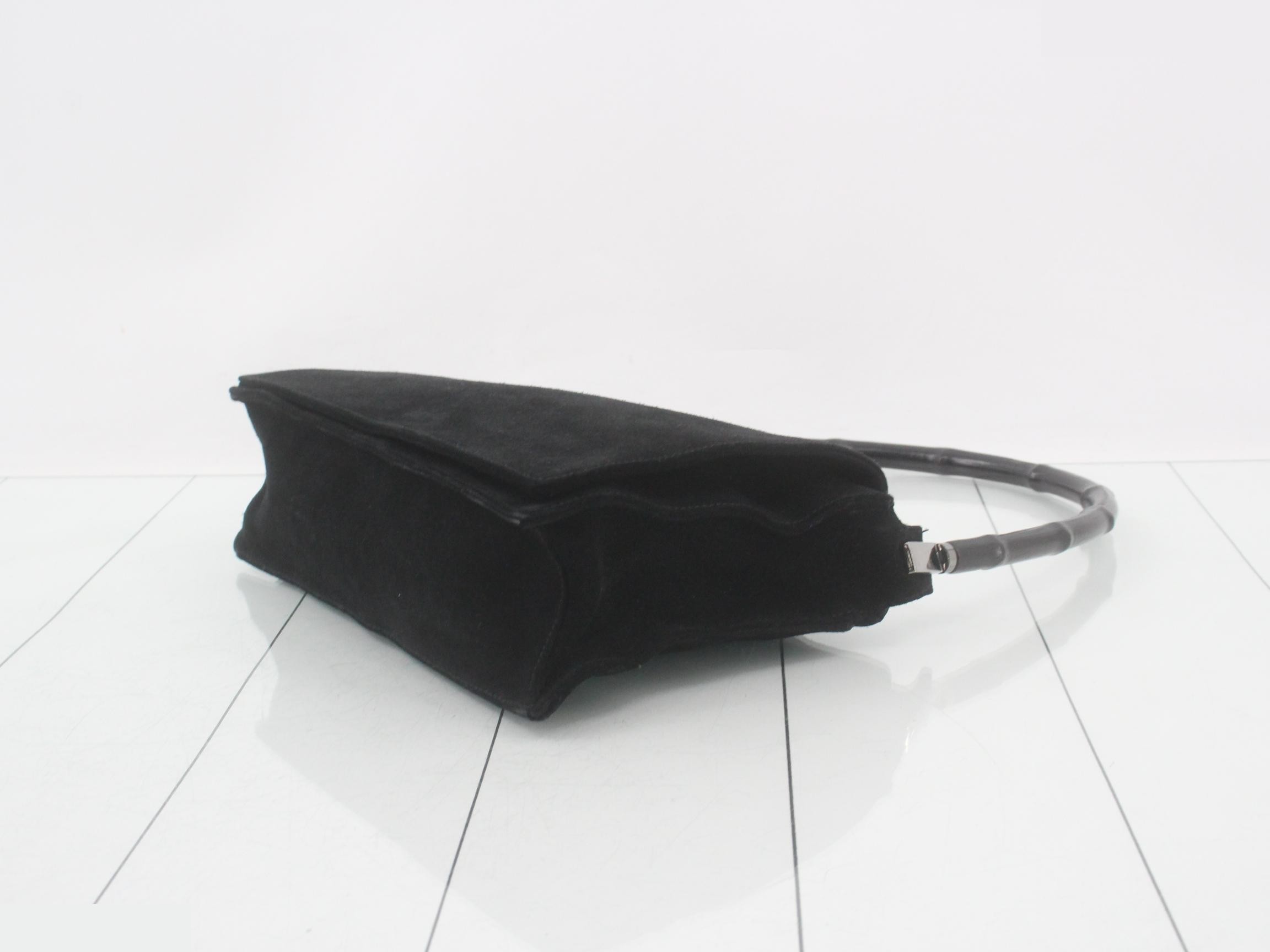 Bamboo suede handbag — view 6
