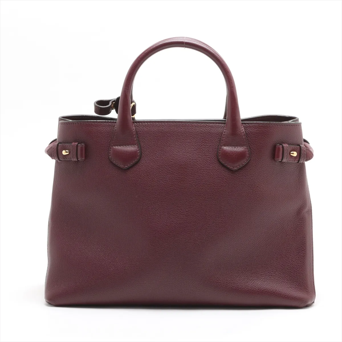 Medium Banner Leather 2WAY Handbag Bordeaux — view 2