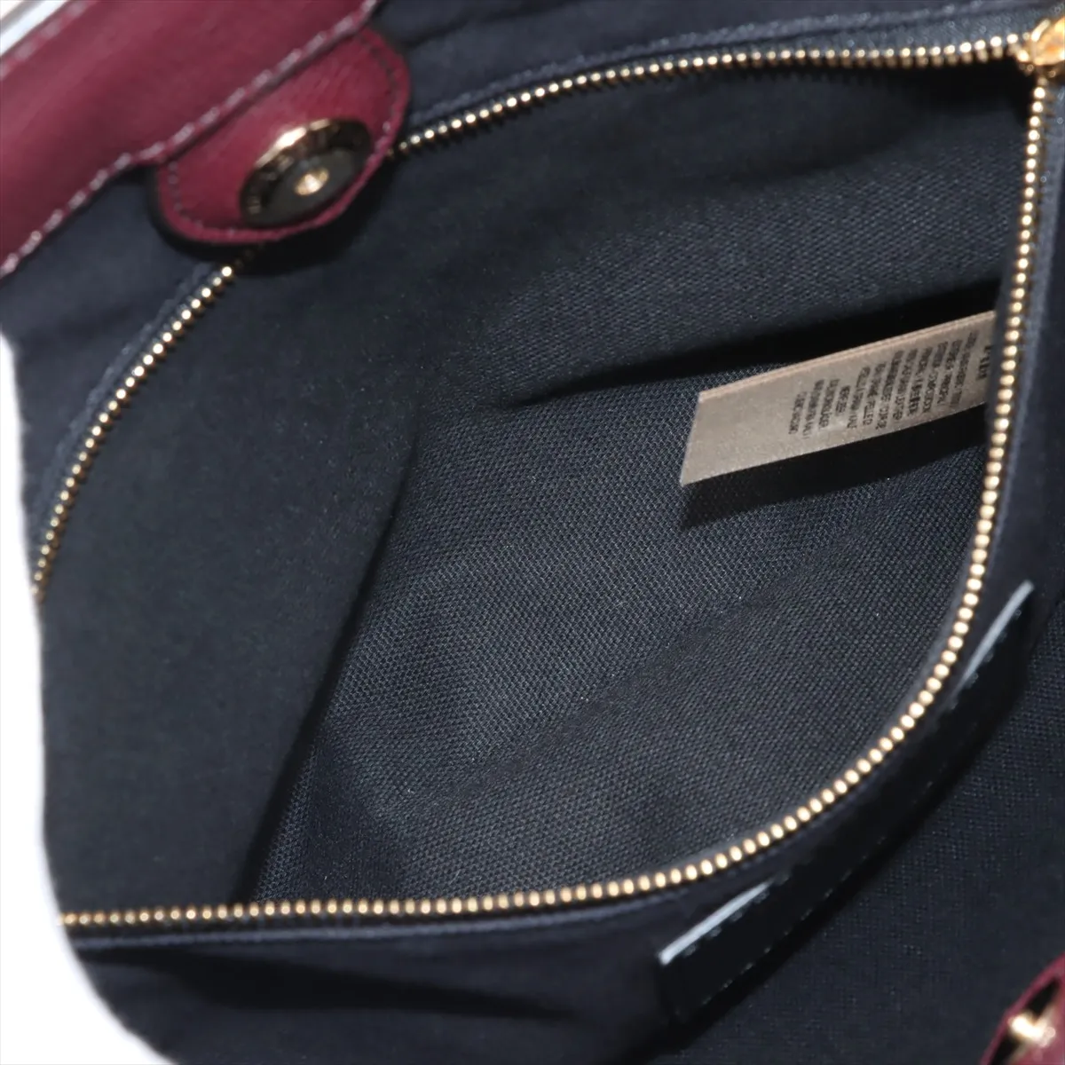 Medium Banner Leather 2WAY Handbag Bordeaux — view 12