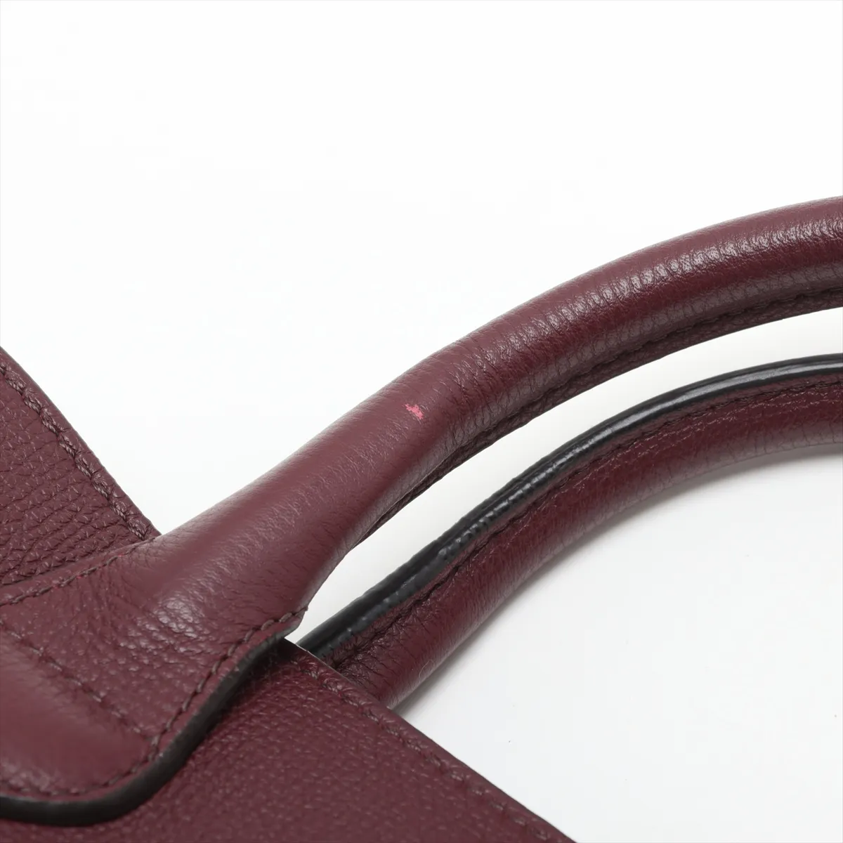 Medium Banner Leather 2WAY Handbag Bordeaux — view 14