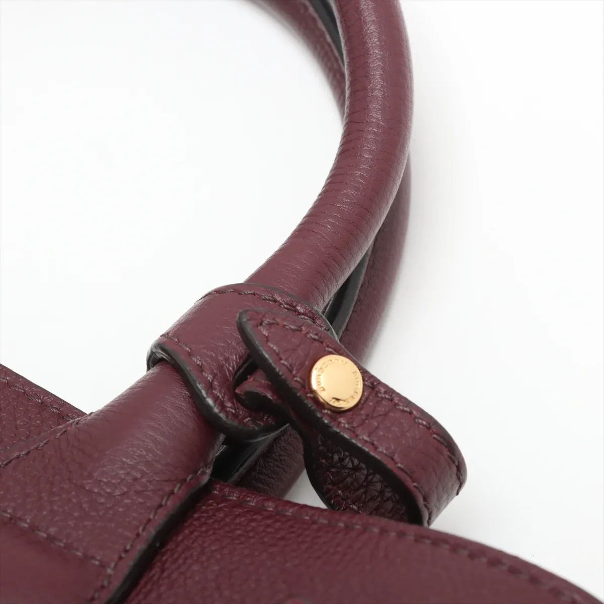 Medium Banner Leather 2WAY Handbag Bordeaux — view 15