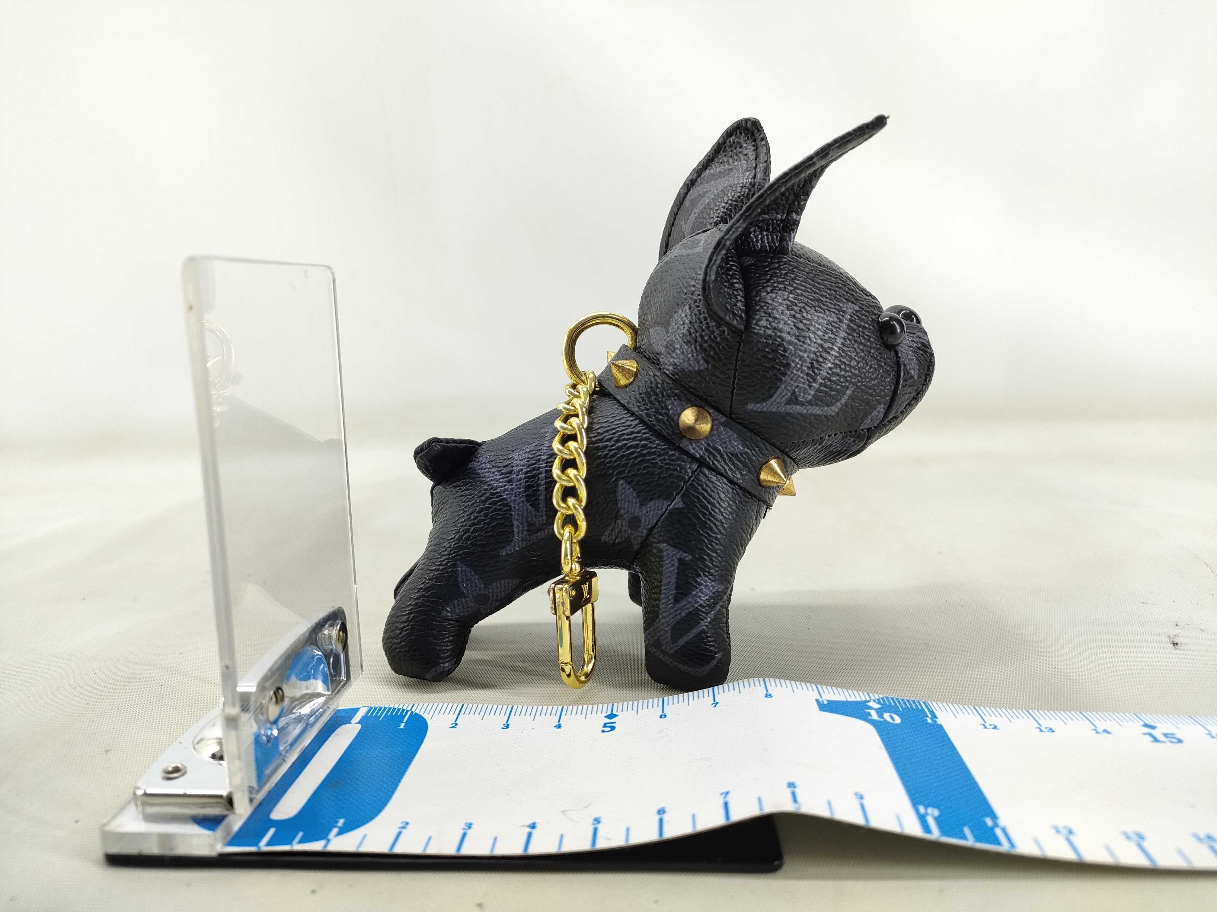 Monogram French Bulldog Key Case/Keychain — view 4