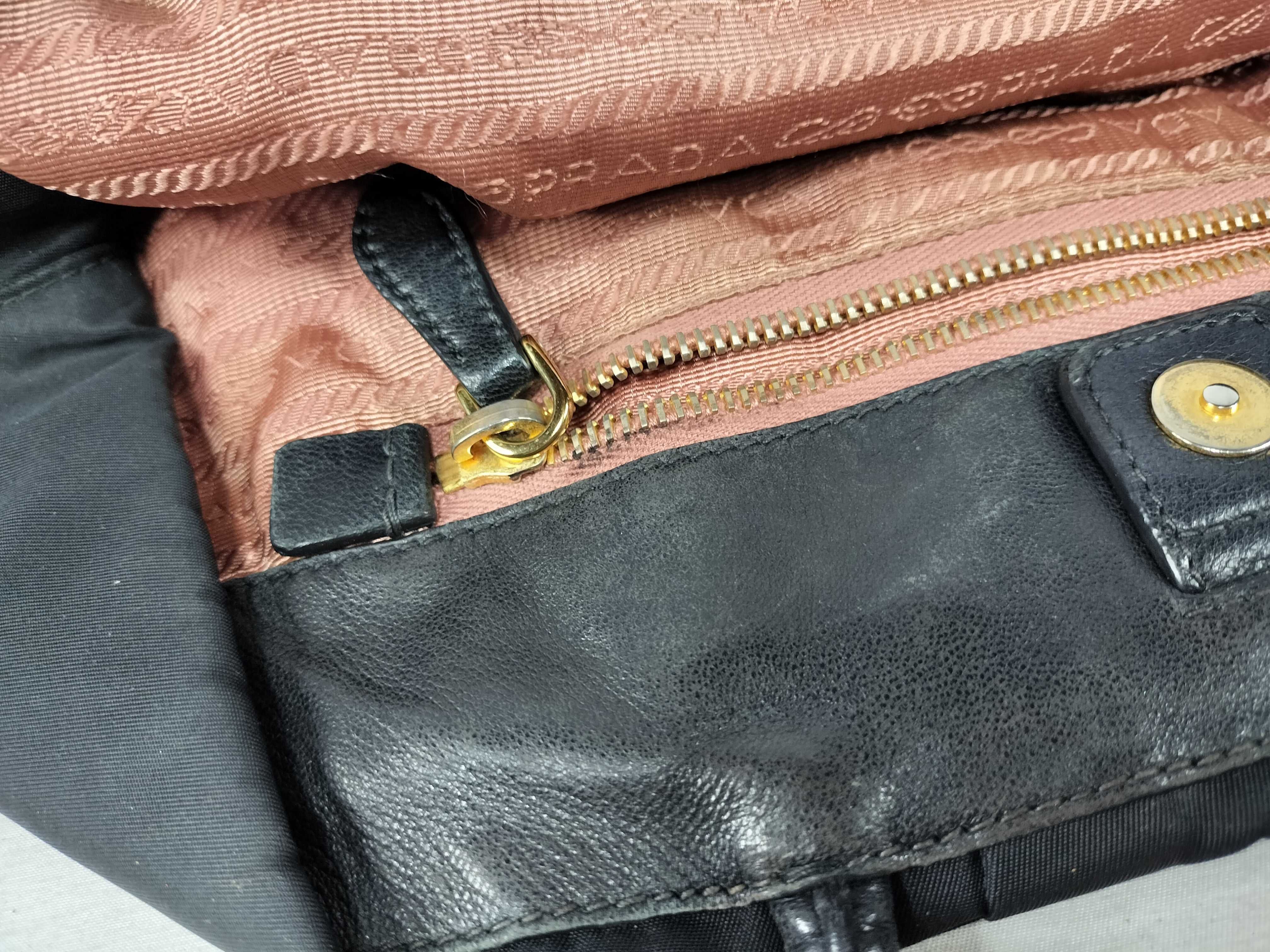 Nylon Prada Ribbon Motif Handbag — view 13