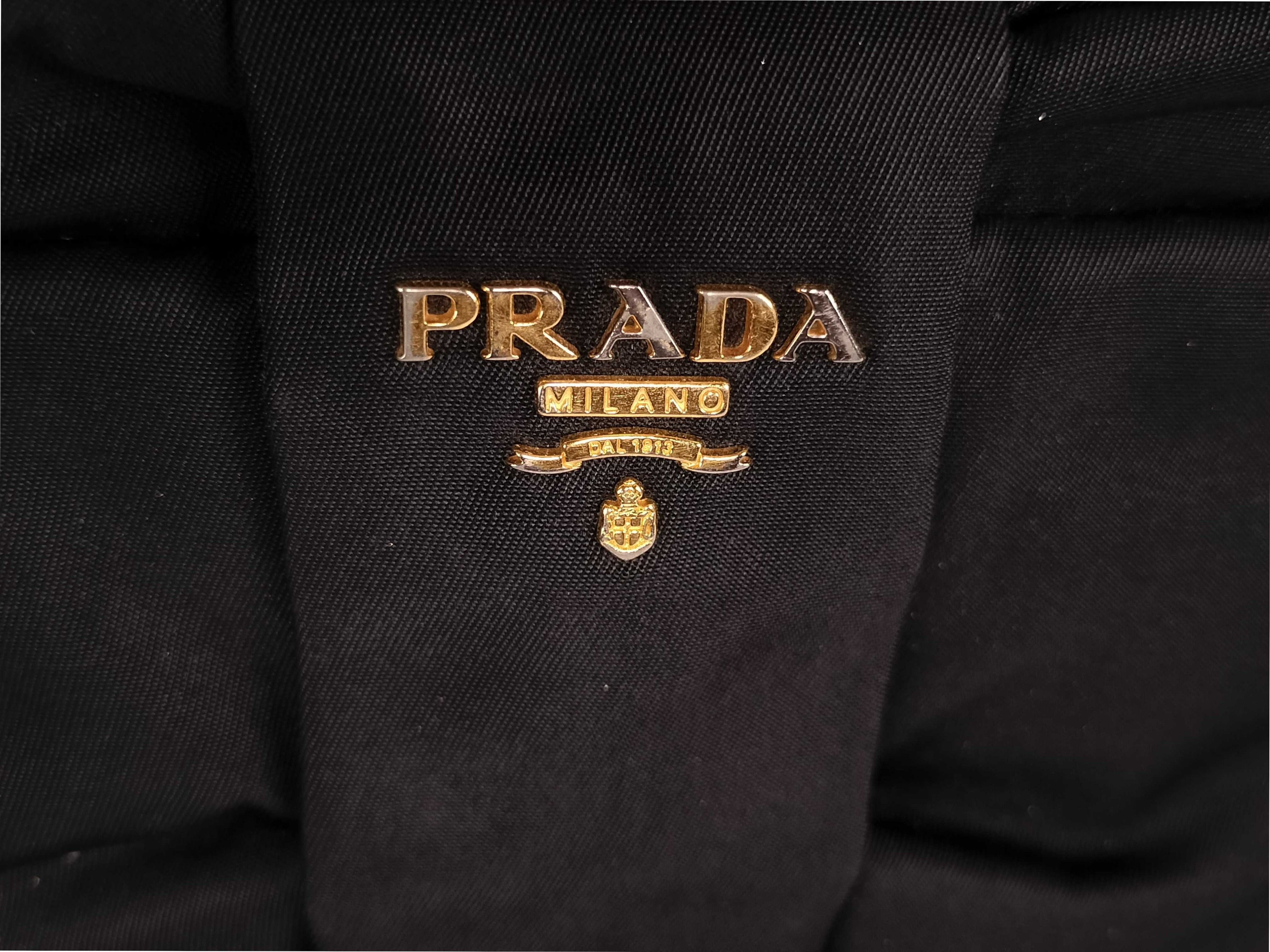 Nylon Prada Ribbon Motif Handbag — view 15