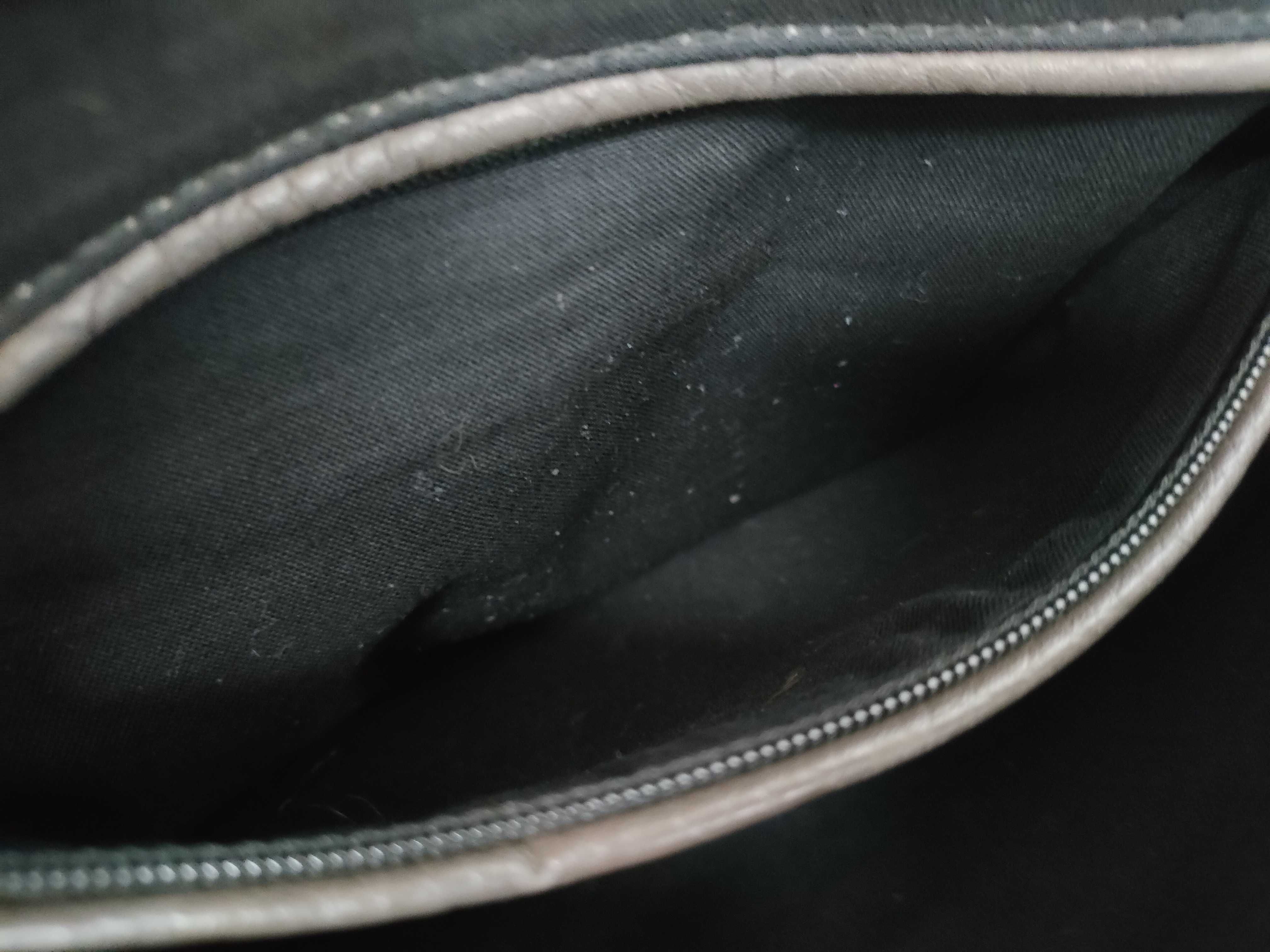 Leather Flap Chain Shoulder Bag Gray Shoulder Bag — view 12
