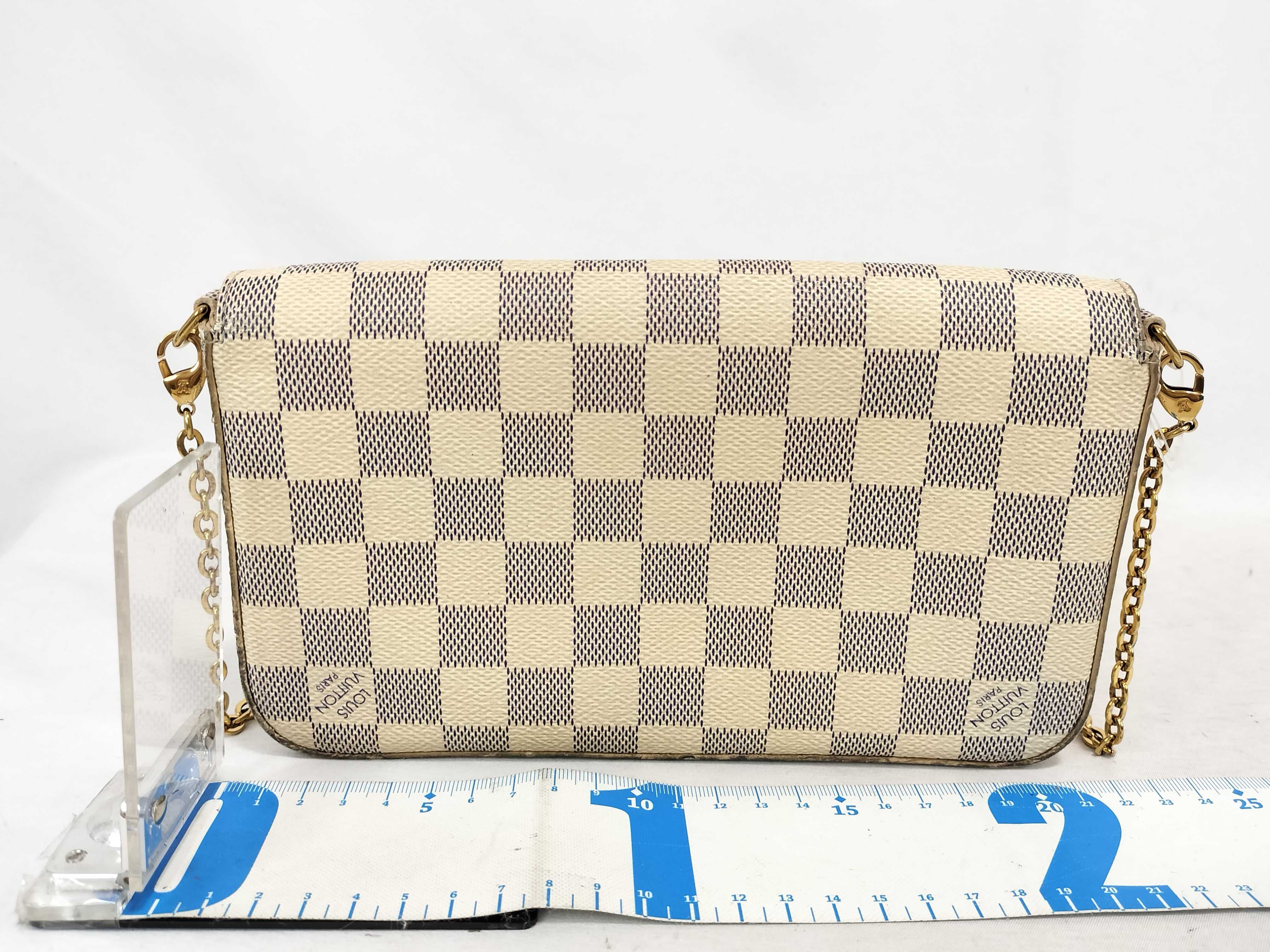 Damier Azur Pochette Felicie Shoulder Bag — view 2