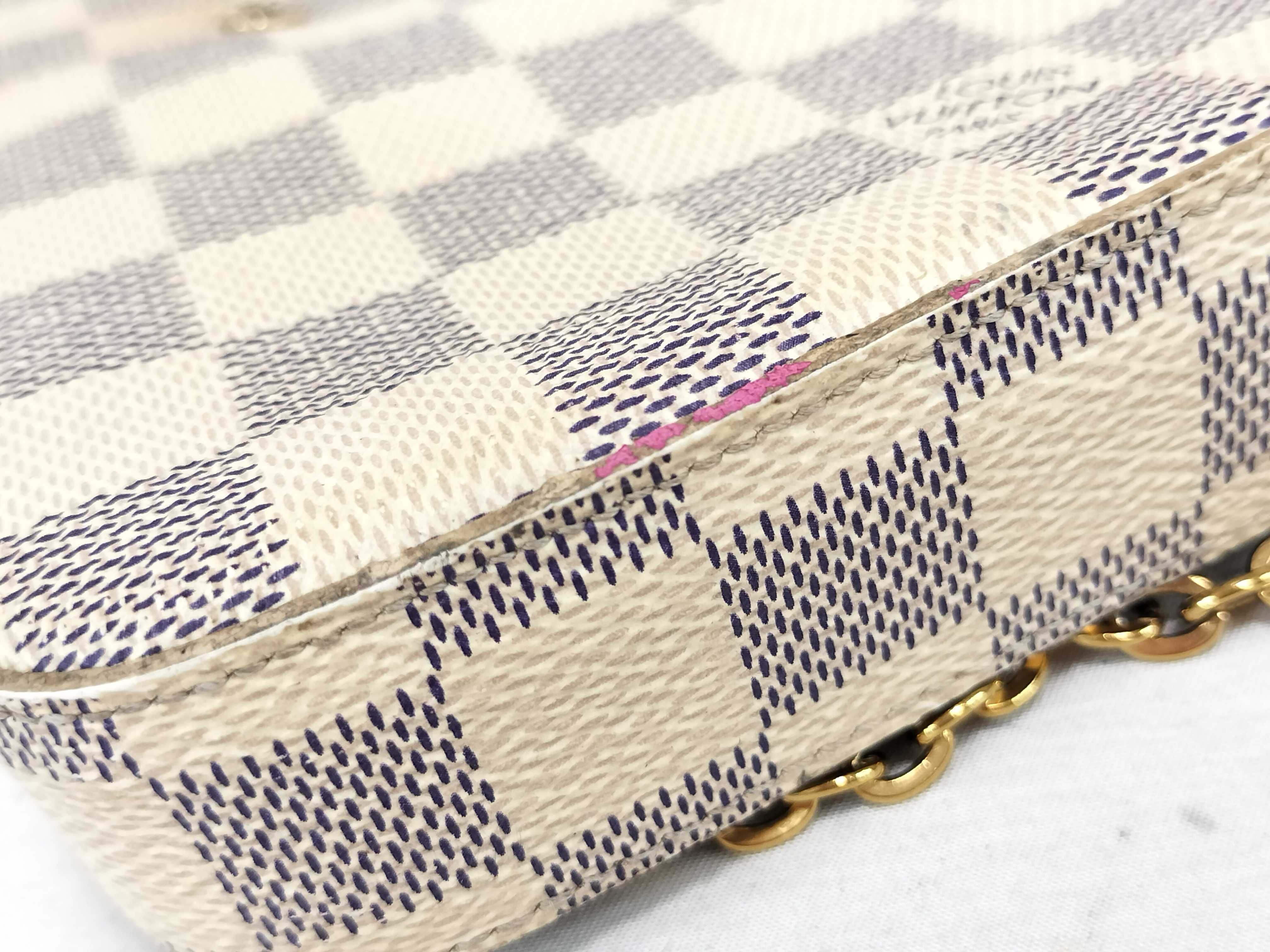 Damier Azur Pochette Felicie Shoulder Bag — view 15