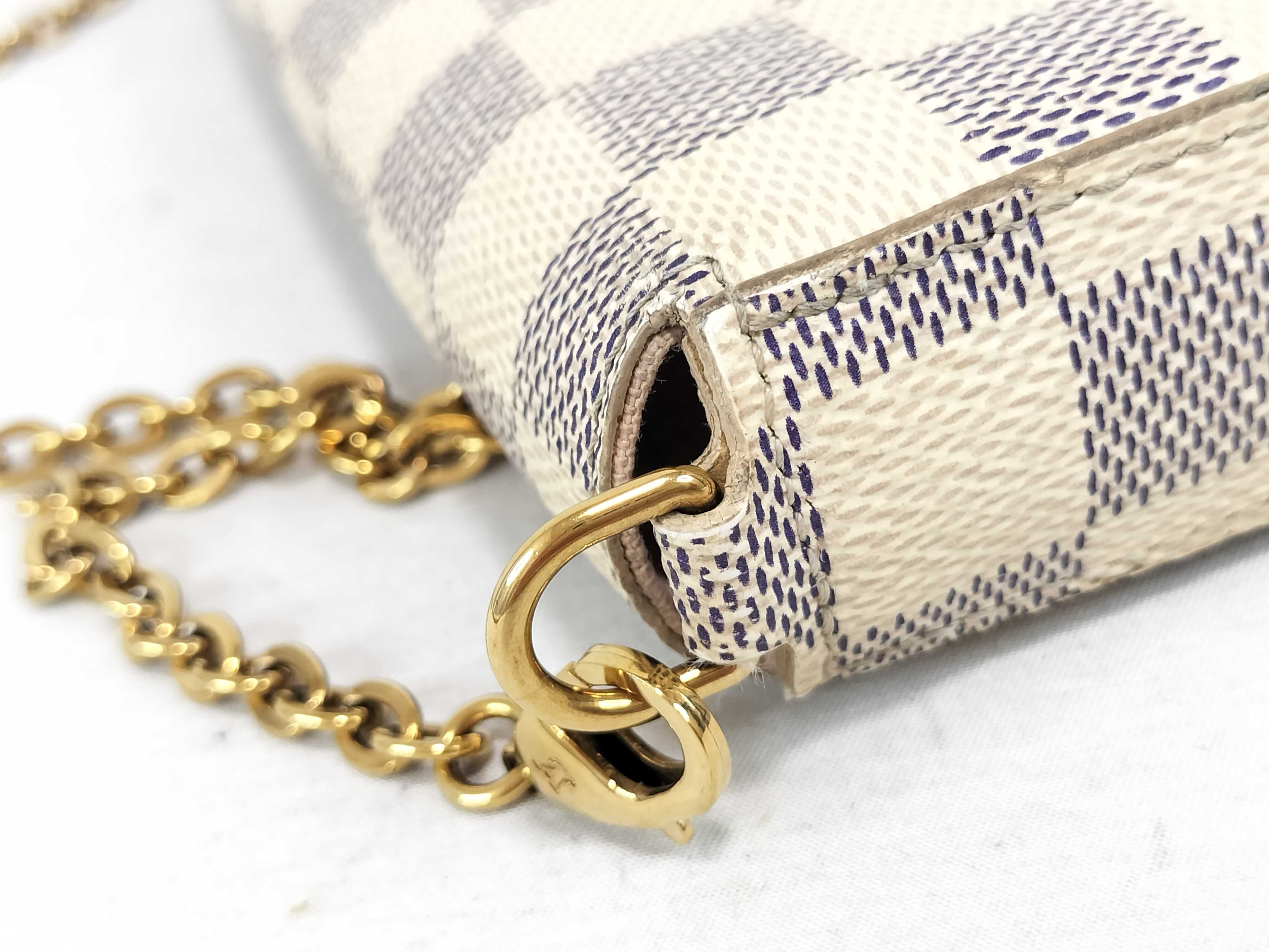 Damier Azur Pochette Felicie Shoulder Bag — view 5