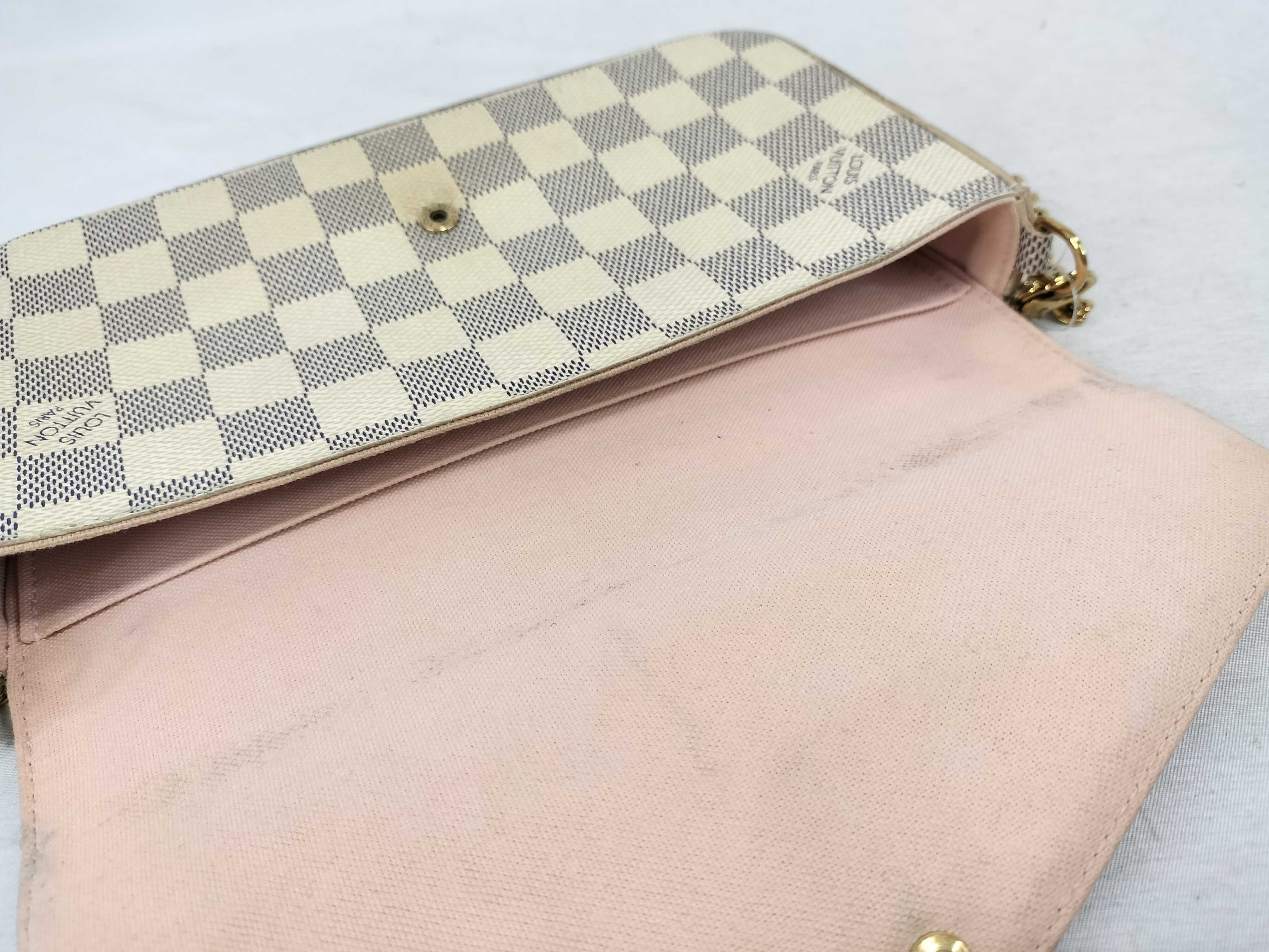 Damier Azur Pochette Felicie Shoulder Bag — view 8