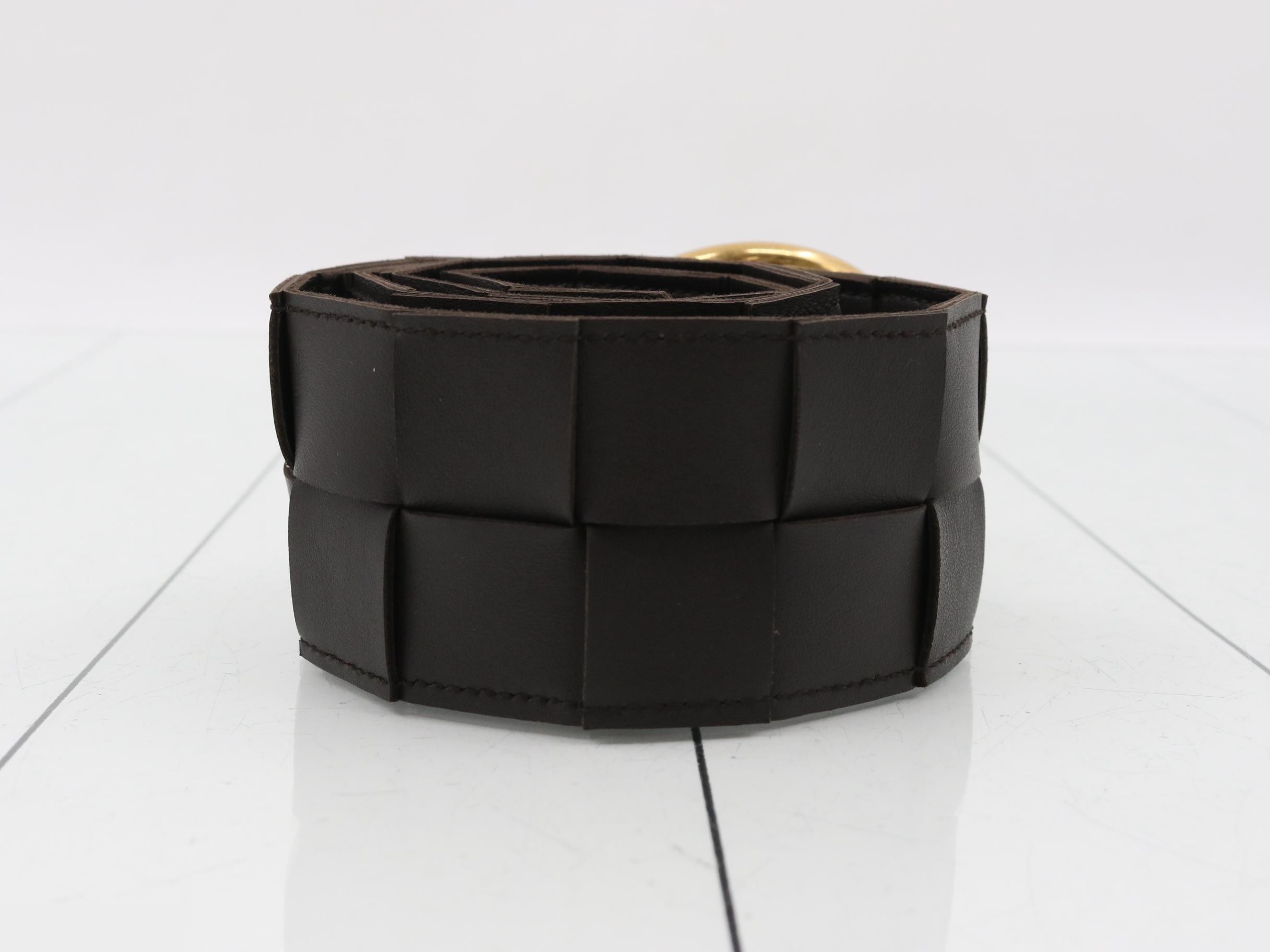 Cassette Maxi Intrecciato Belt, total length approximately 90.5 cm — view 2