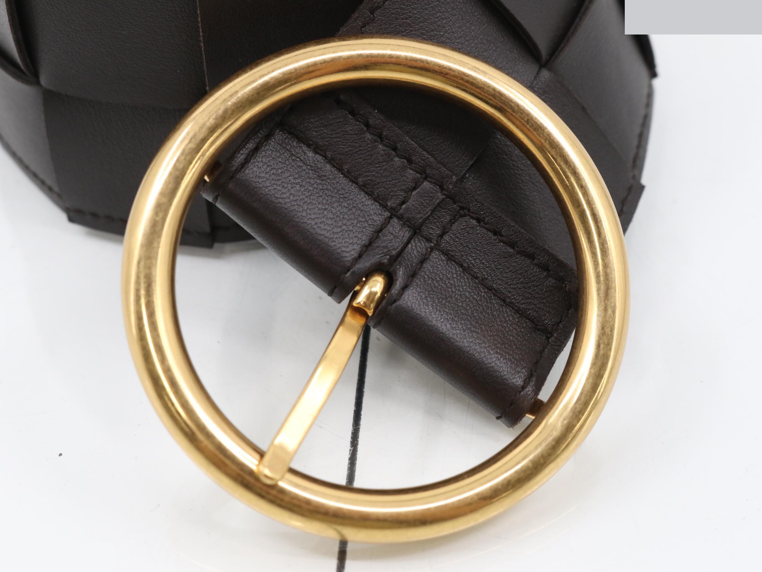 Cassette Maxi Intrecciato Belt, total length approximately 90.5 cm — view 3