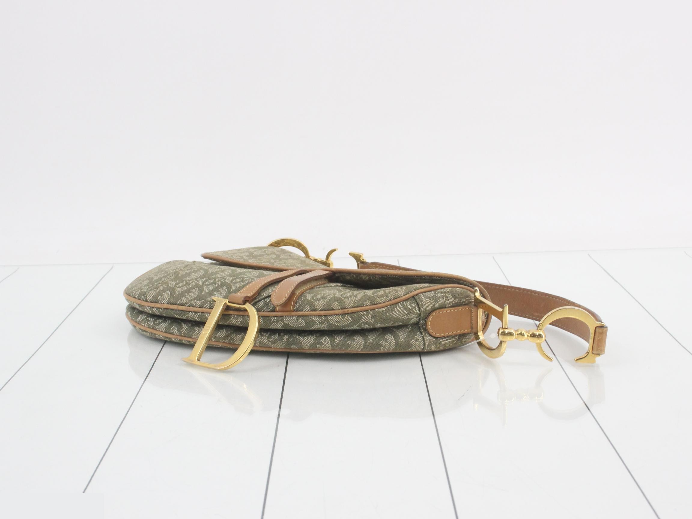 Saddlebag Trotter/Oblique Canvas One-Shoulder Bag — view 6