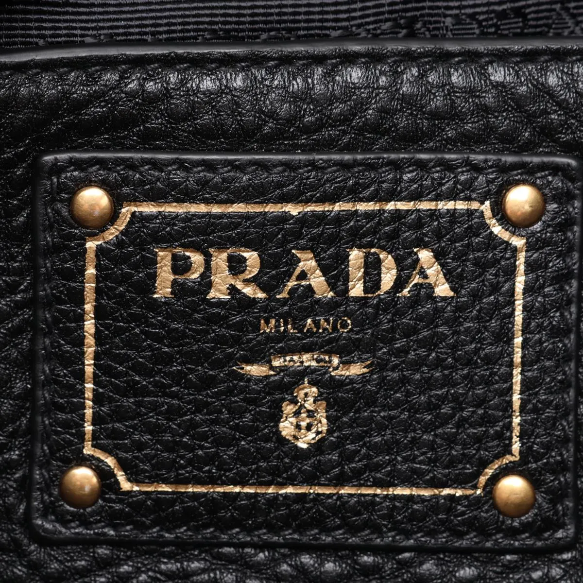 Vitello Phoenix 1BG865 Leather 2-Way Tote Bag, Black — view 11