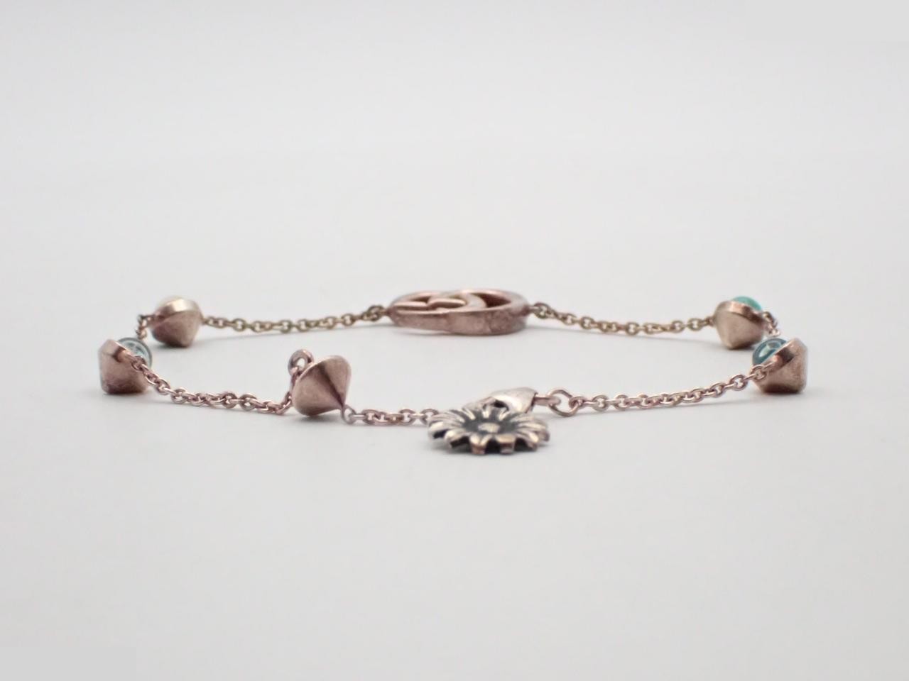 527393 Double G 925 6.26g Flower Bracelet — view 2