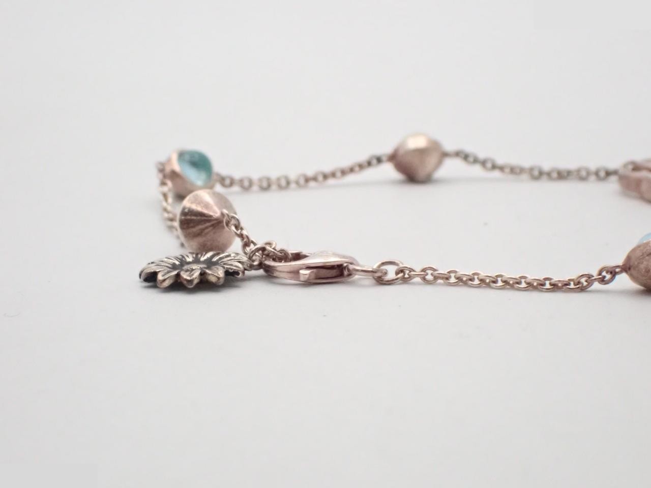 527393 Double G 925 6.26g Flower Bracelet — view 3