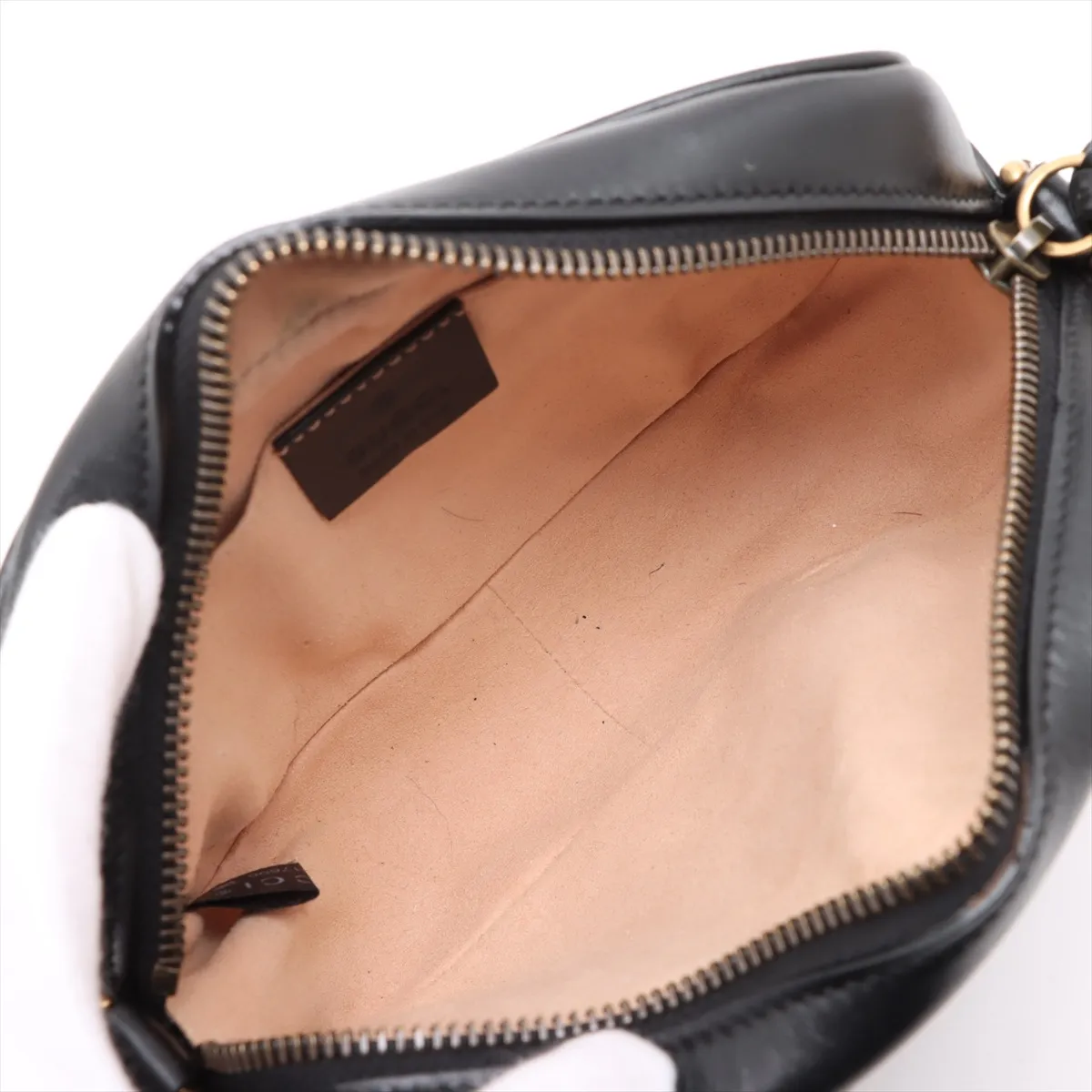 GG Marmont Leather Shoulder Bag, Black, 448065 — view 6