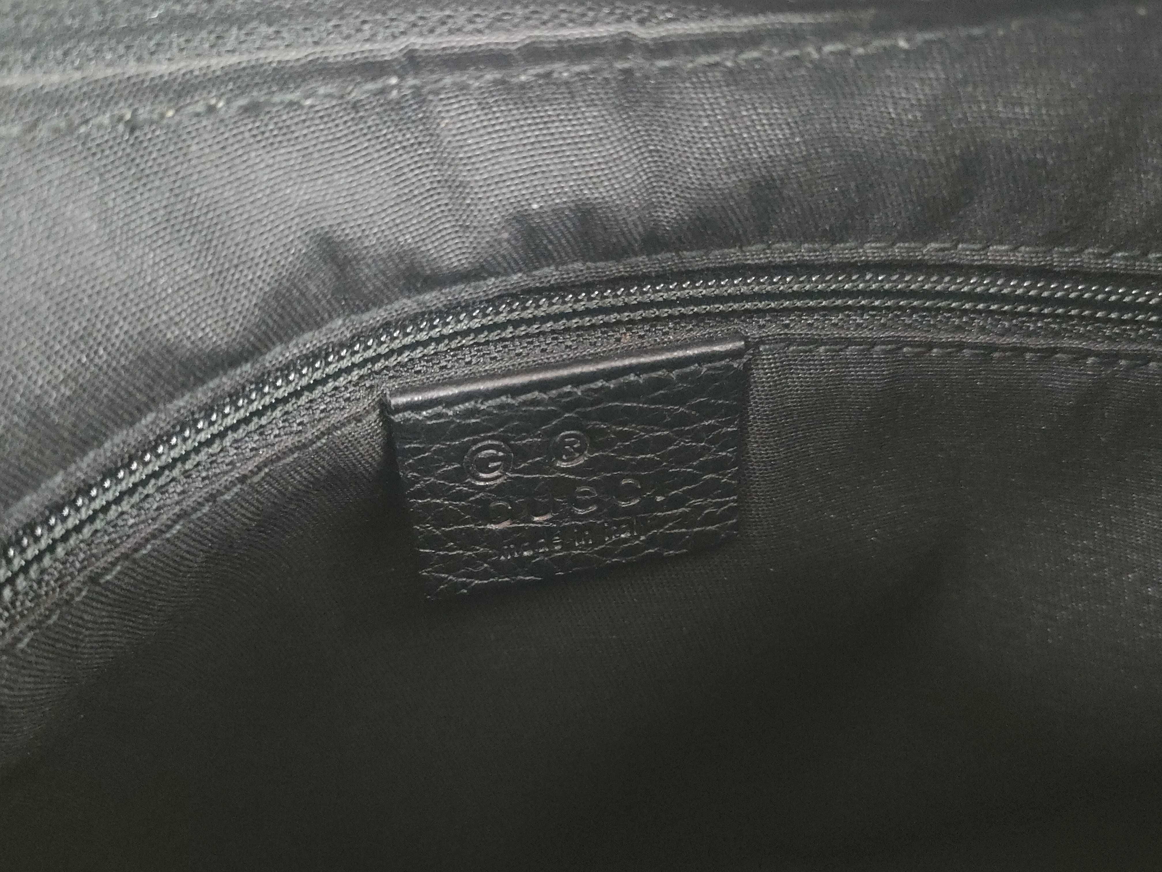 GG Gucci One Shoulder Bag Abbey Black Nylon GG 265692 502752 Handbag — view 11