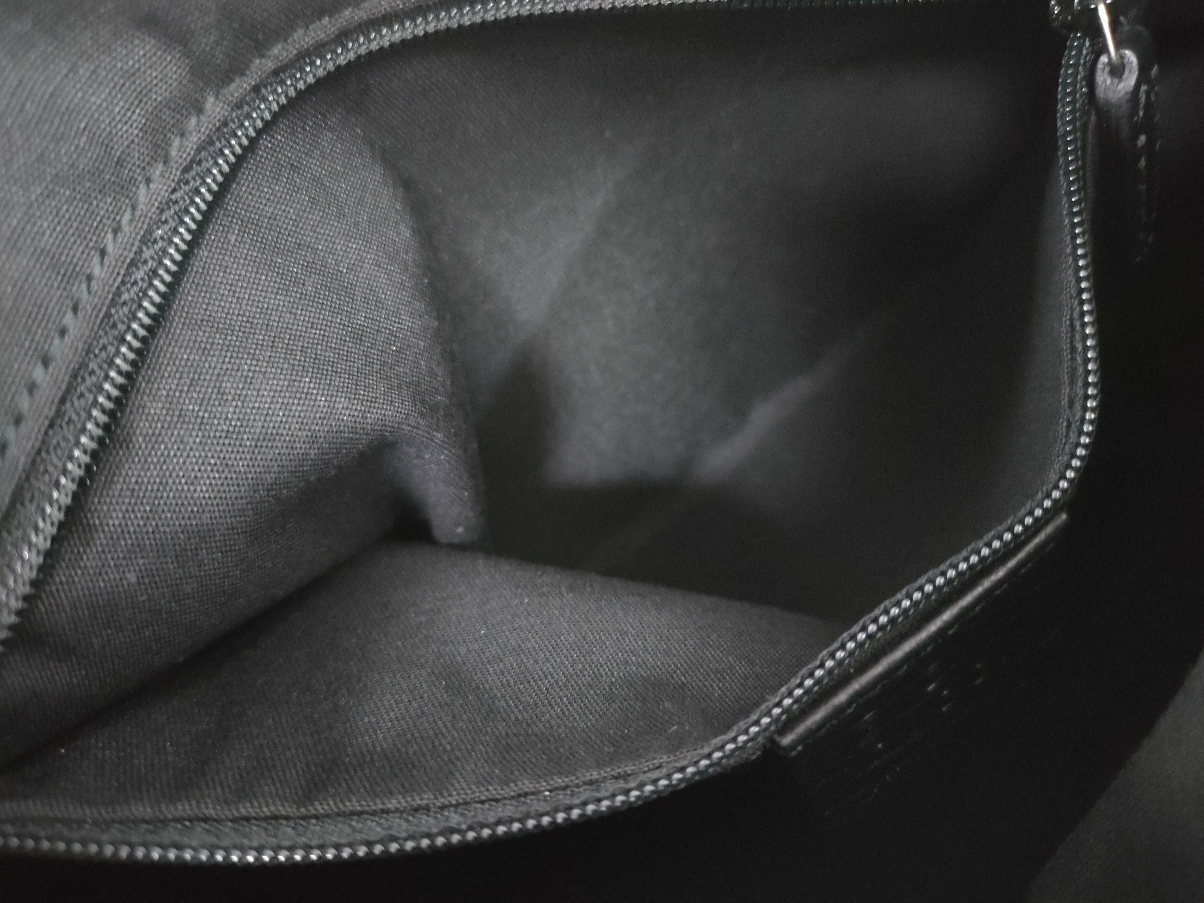 GG Gucci One Shoulder Bag Abbey Black Nylon GG 265692 502752 Handbag — view 12