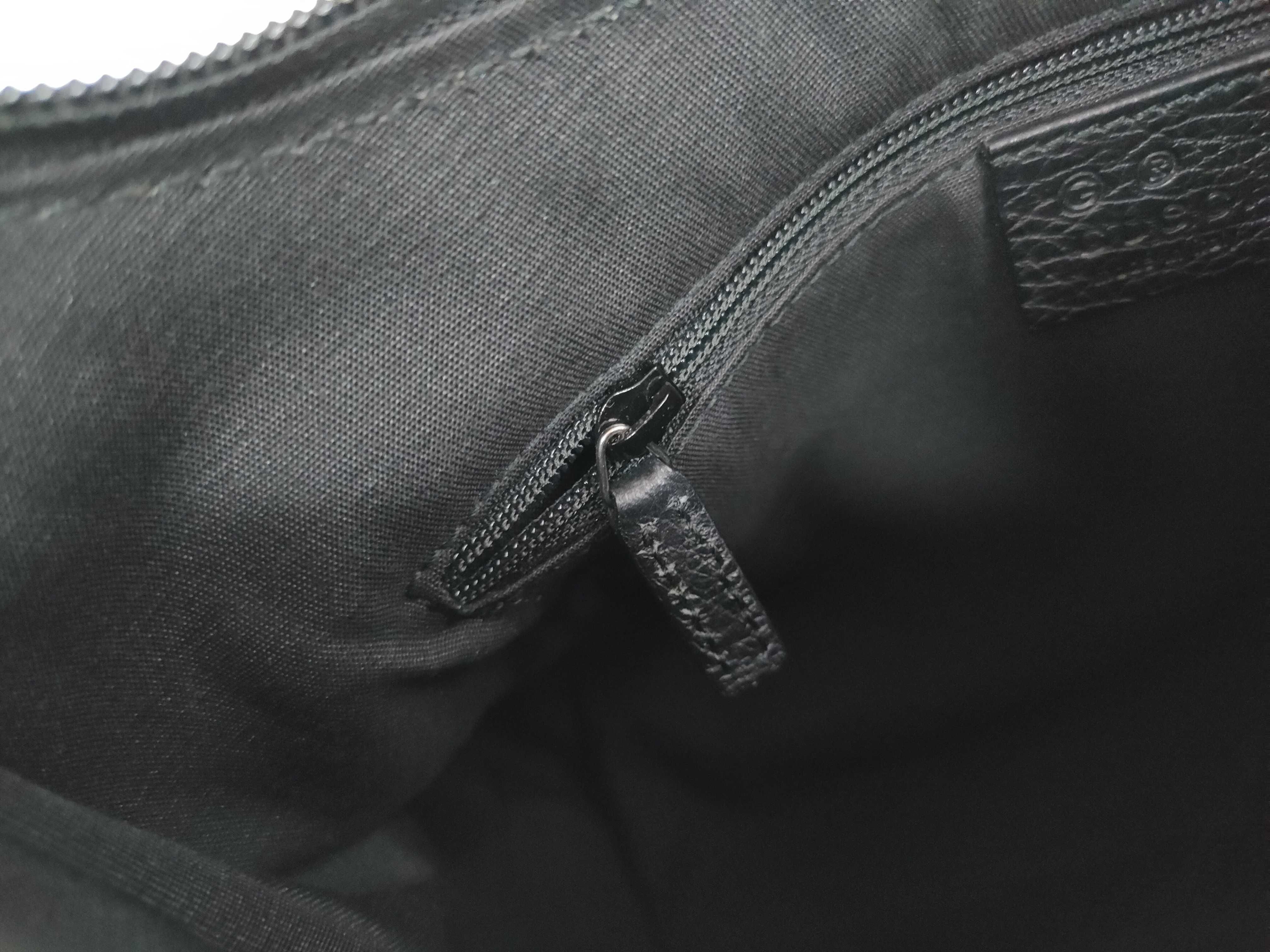 GG Gucci One Shoulder Bag Abbey Black Nylon GG 265692 502752 Handbag — view 13