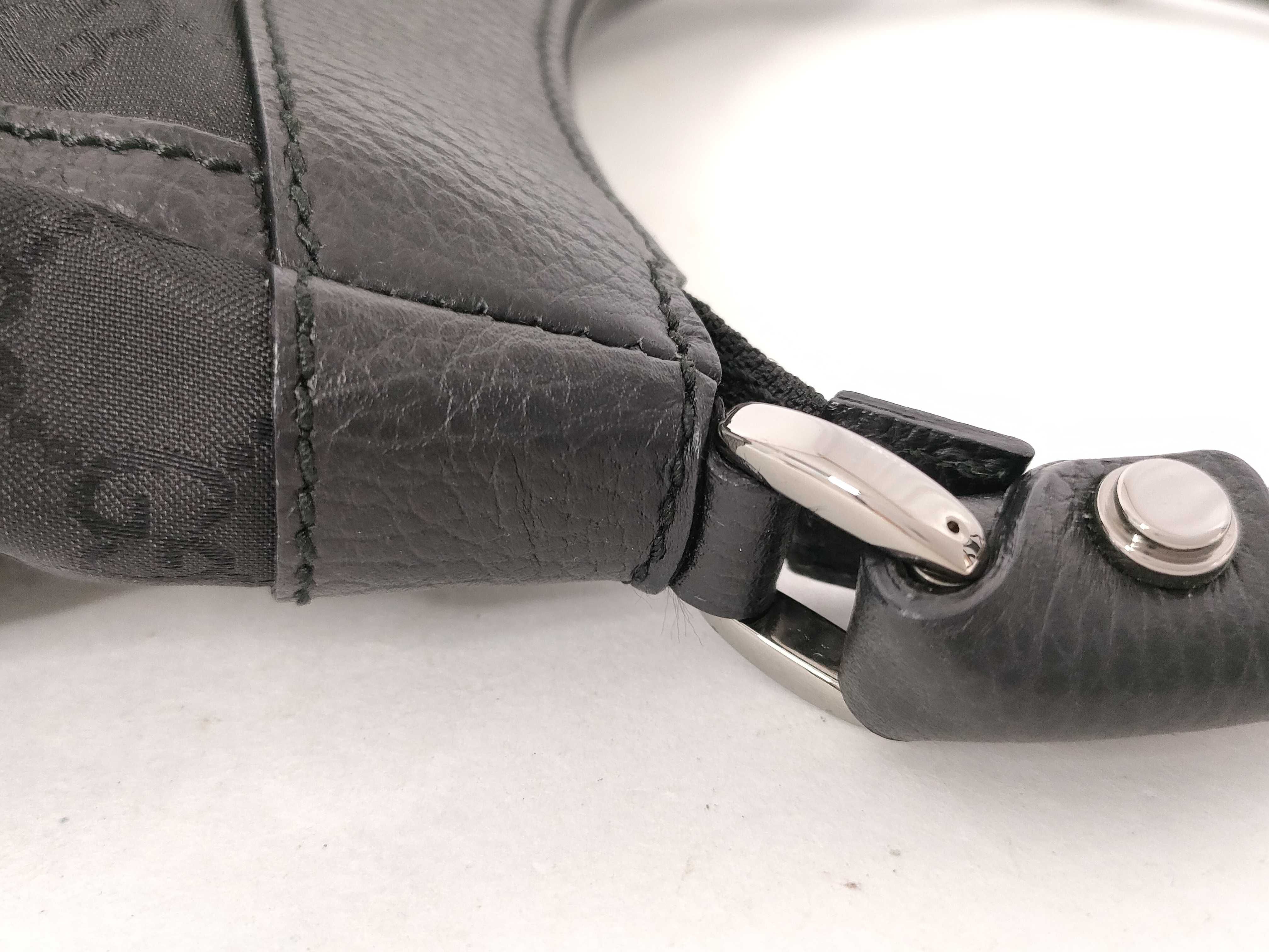 GG Gucci One Shoulder Bag Abbey Black Nylon GG 265692 502752 Handbag — view 5