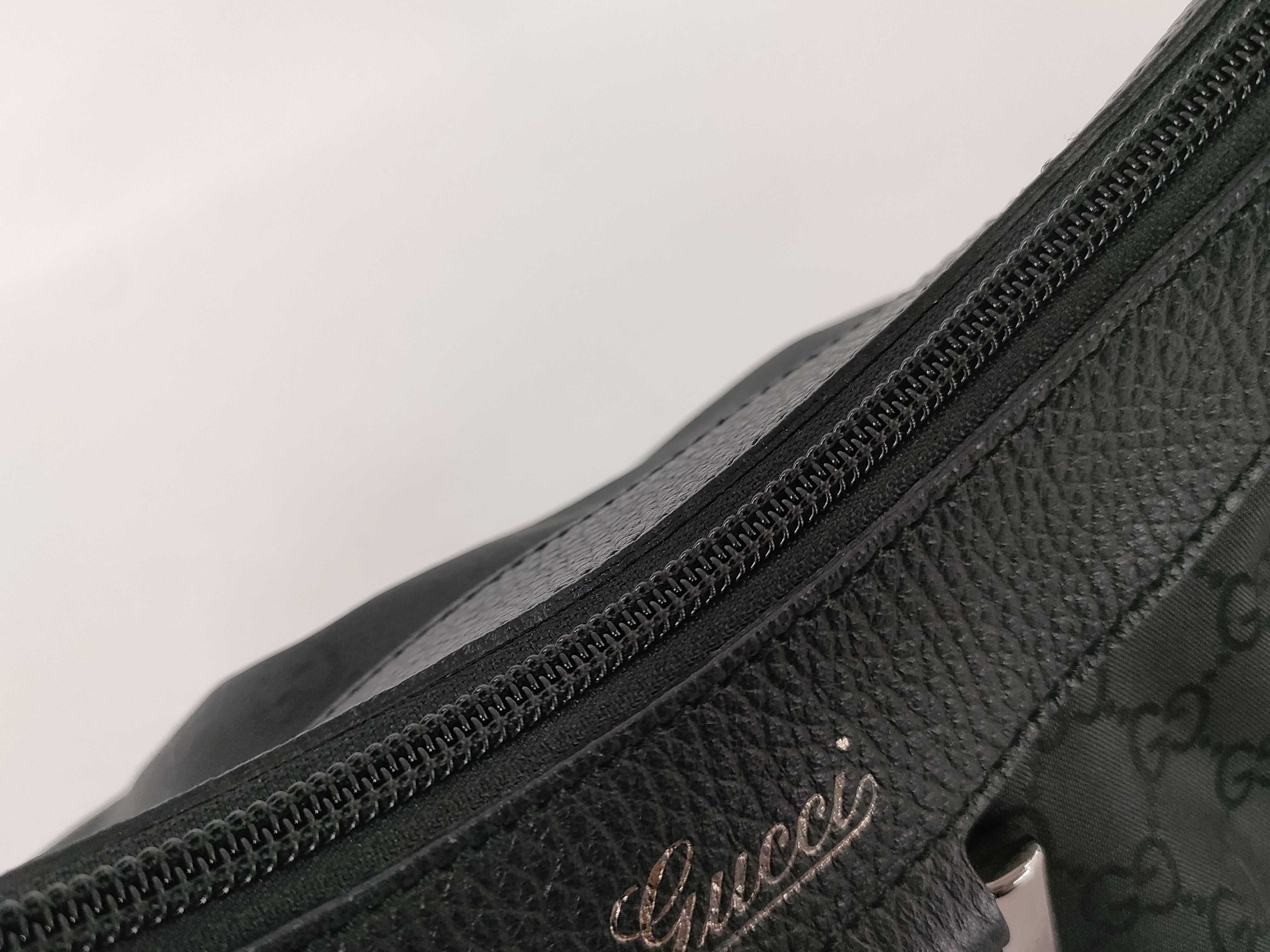 GG Gucci One Shoulder Bag Abbey Black Nylon GG 265692 502752 Handbag — view 8