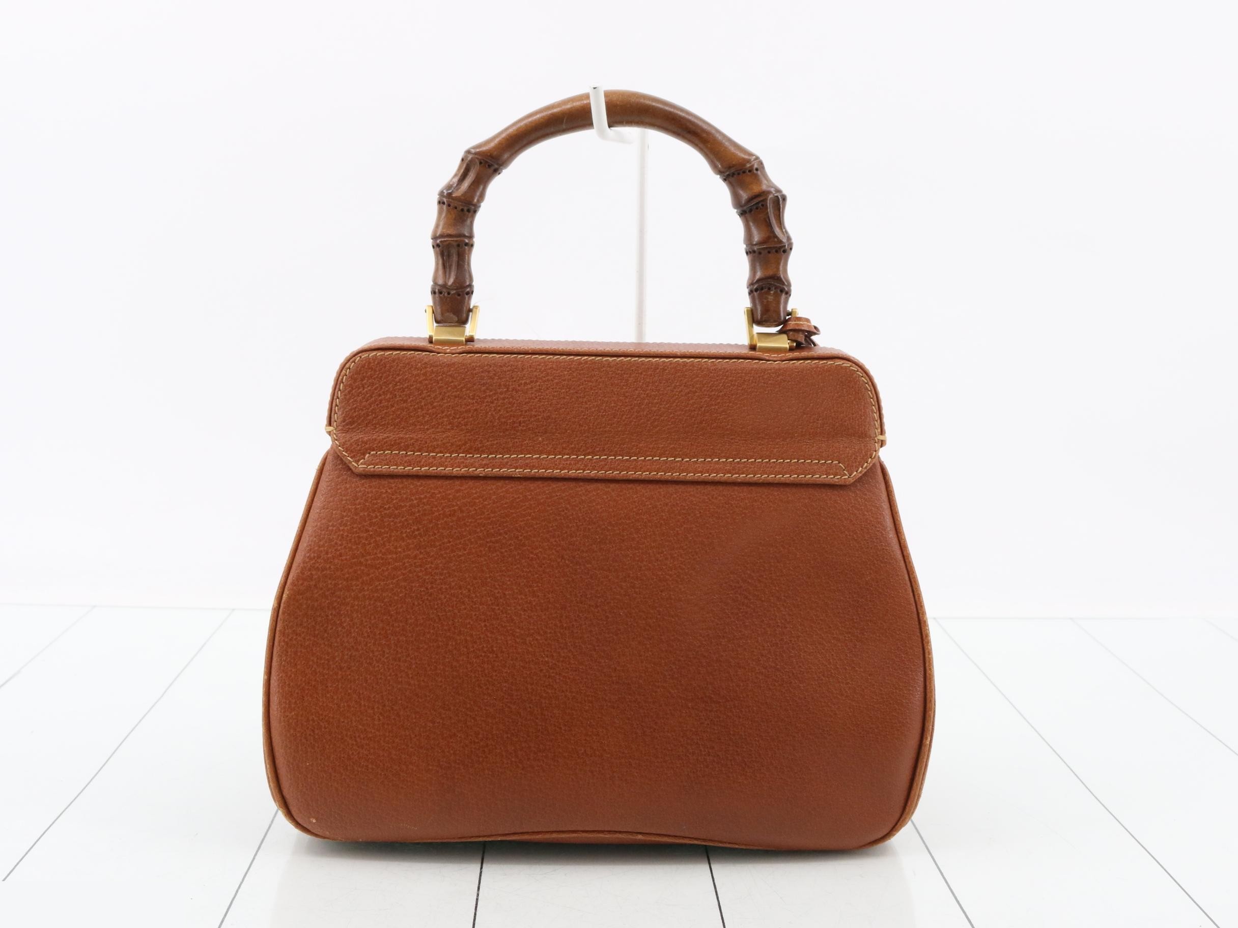 000 406 0190 Bamboo Handbag Leather Brown — view 2